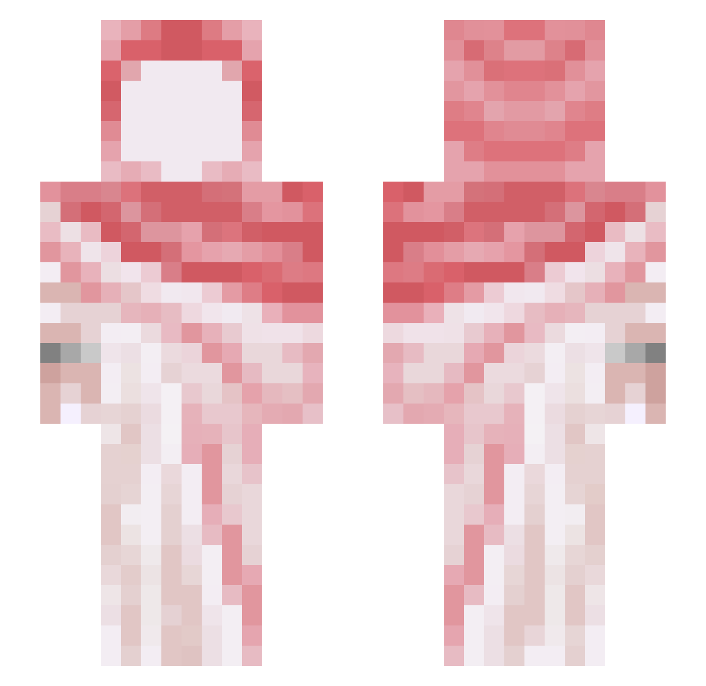 UsurperKing08 Minecraft skin, front and back view