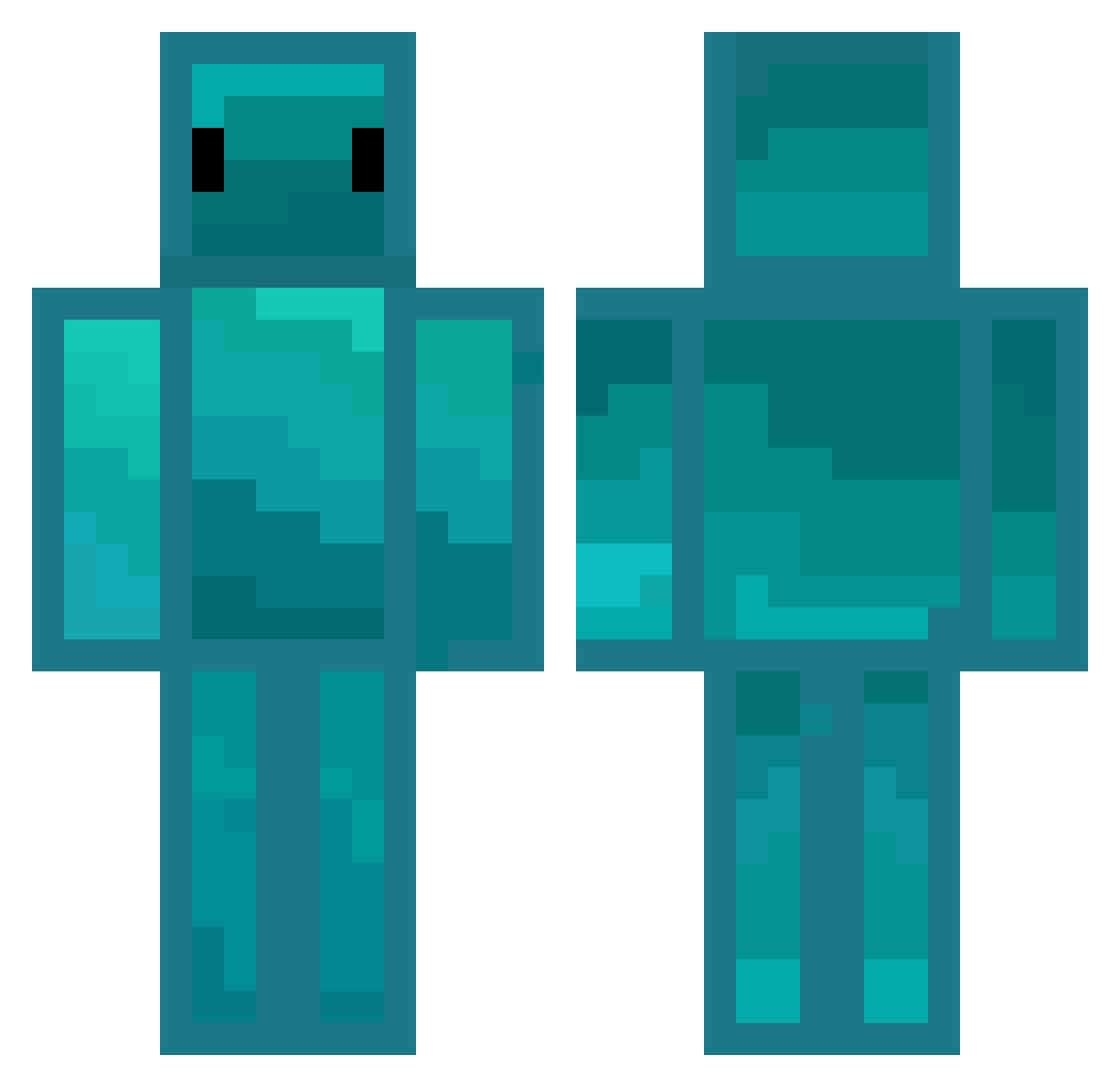 senlac Minecraft skin, front and back view