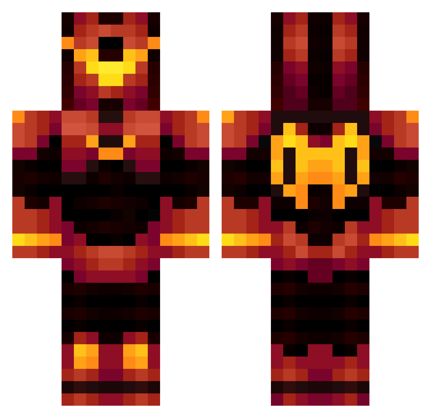 TacMan_101 Minecraft skin, front and back view