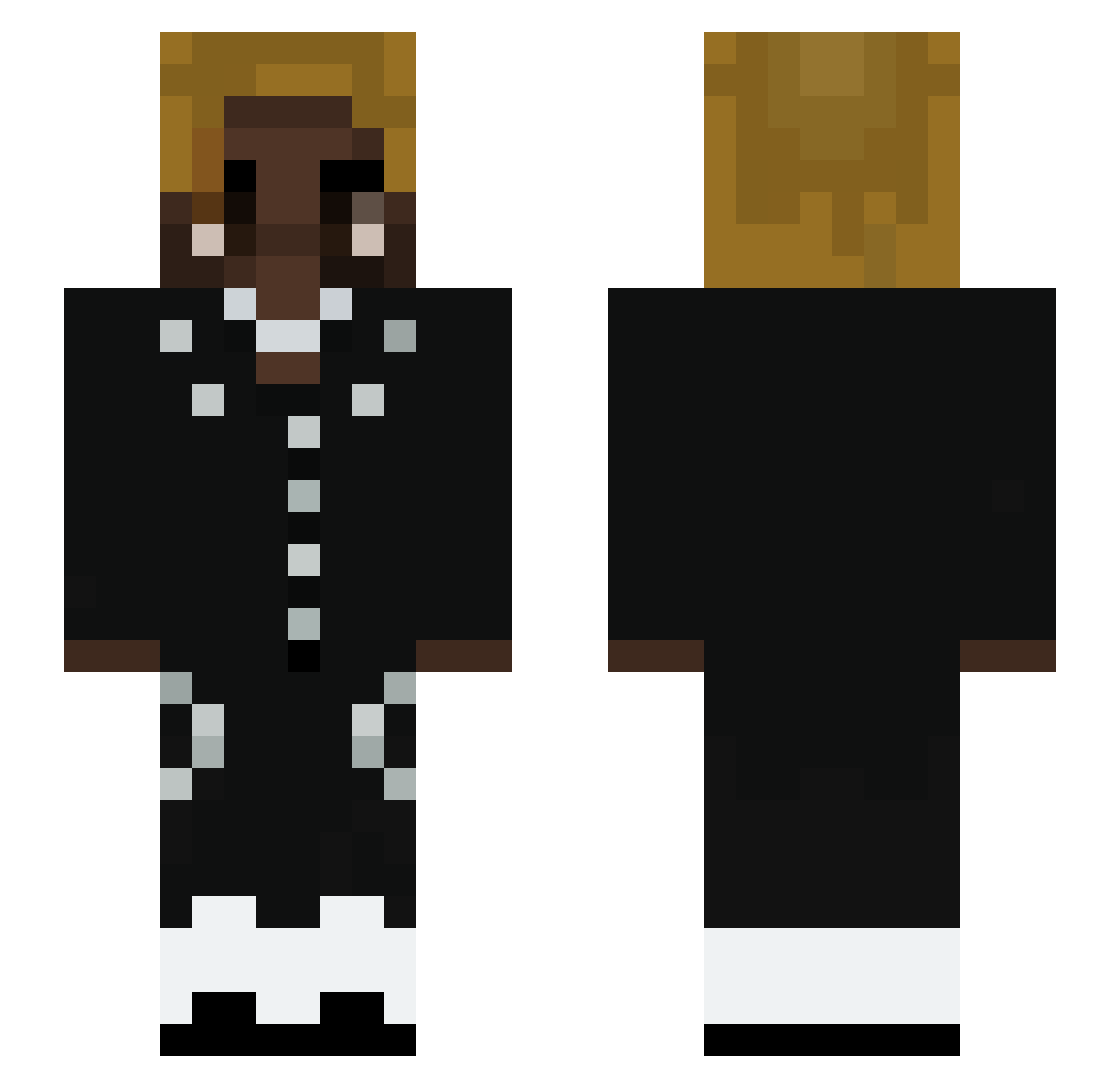 nephetss Minecraft skin, front and back view