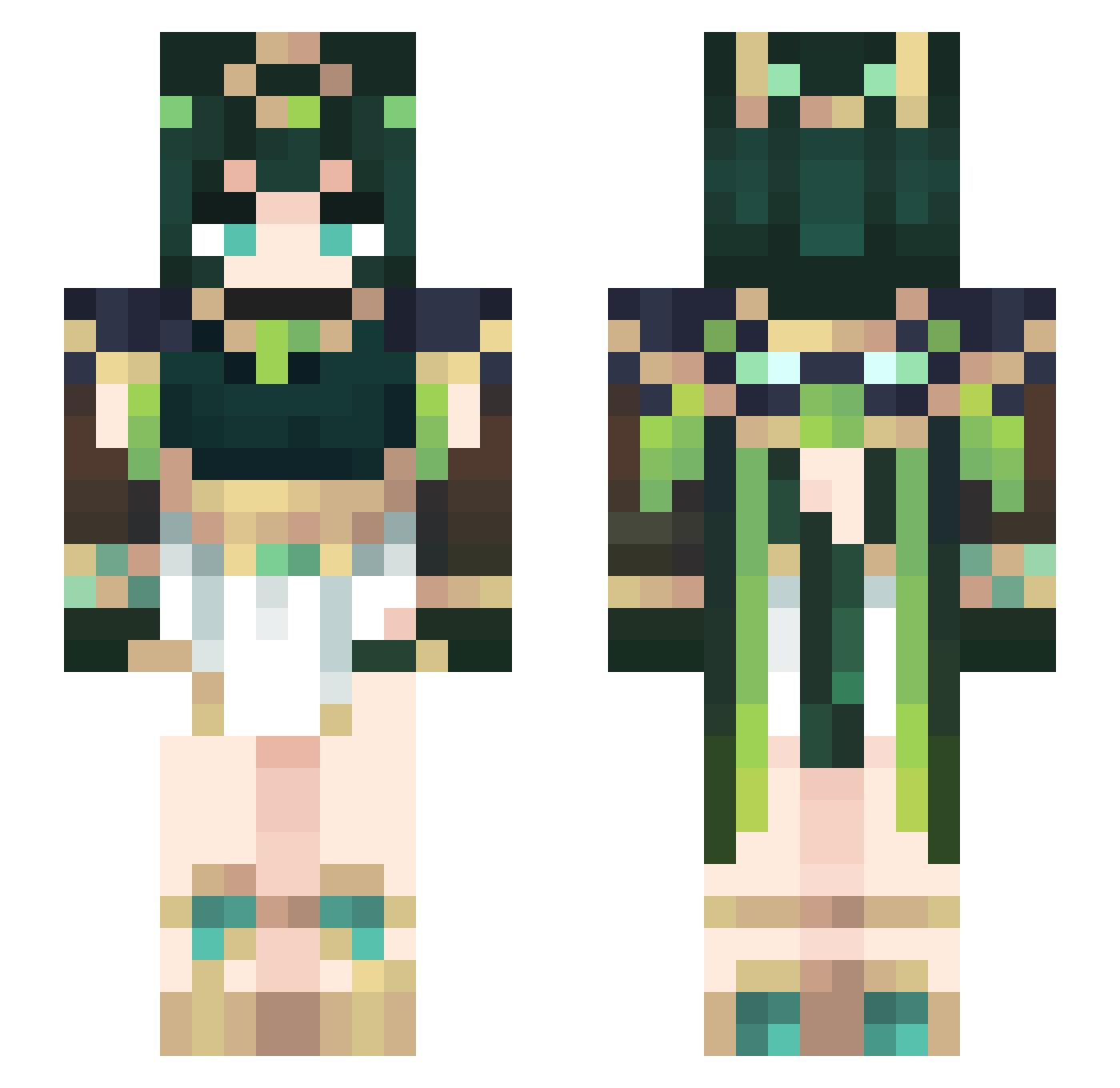 Rlmuru7413 Minecraft skin, front and back view