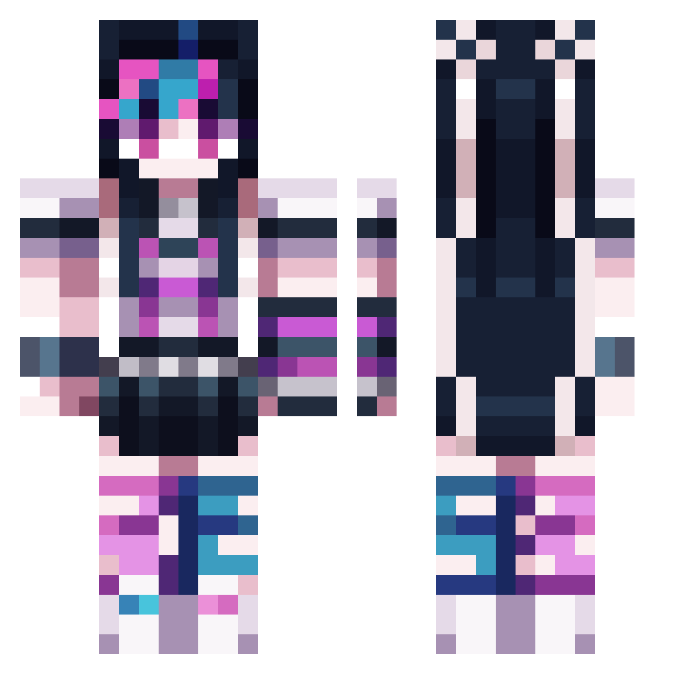 MattiasFen Minecraft skin, front and back view