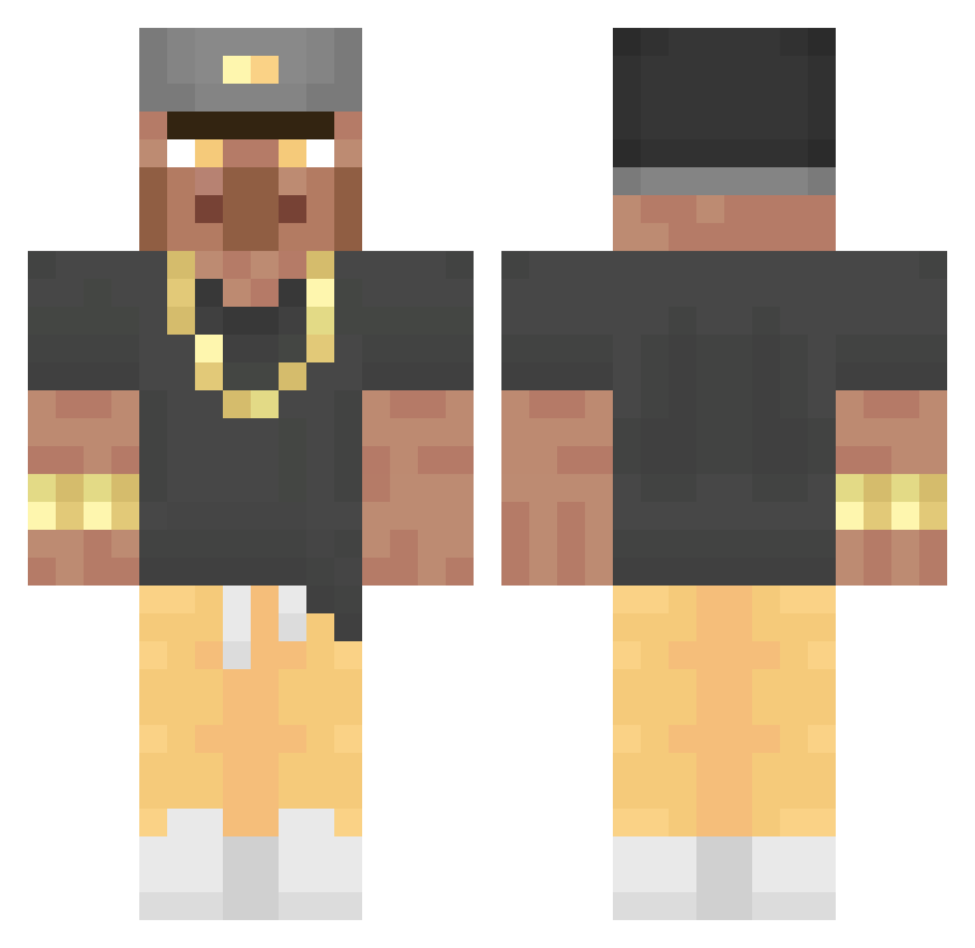 ZeusOf_OnlyFans Minecraft skin, front and back view