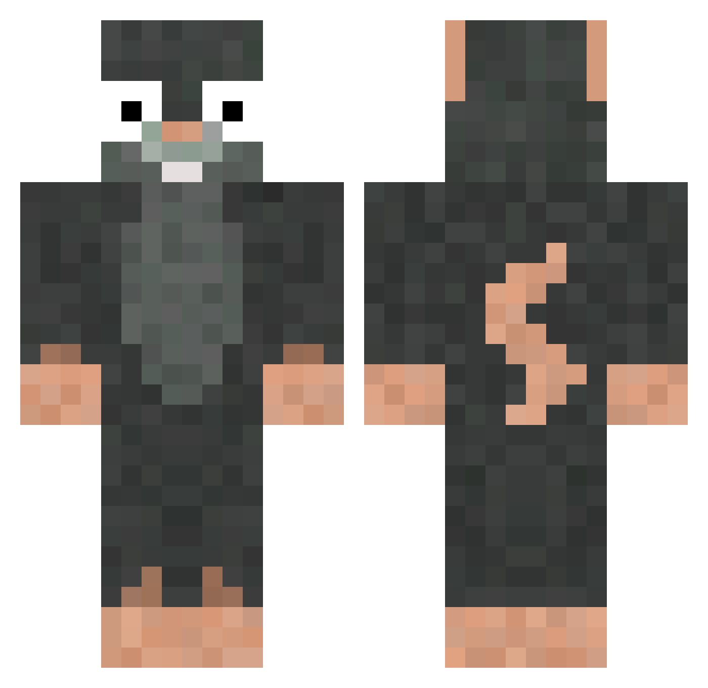 erdmaennchen260 Minecraft skin, front and back view