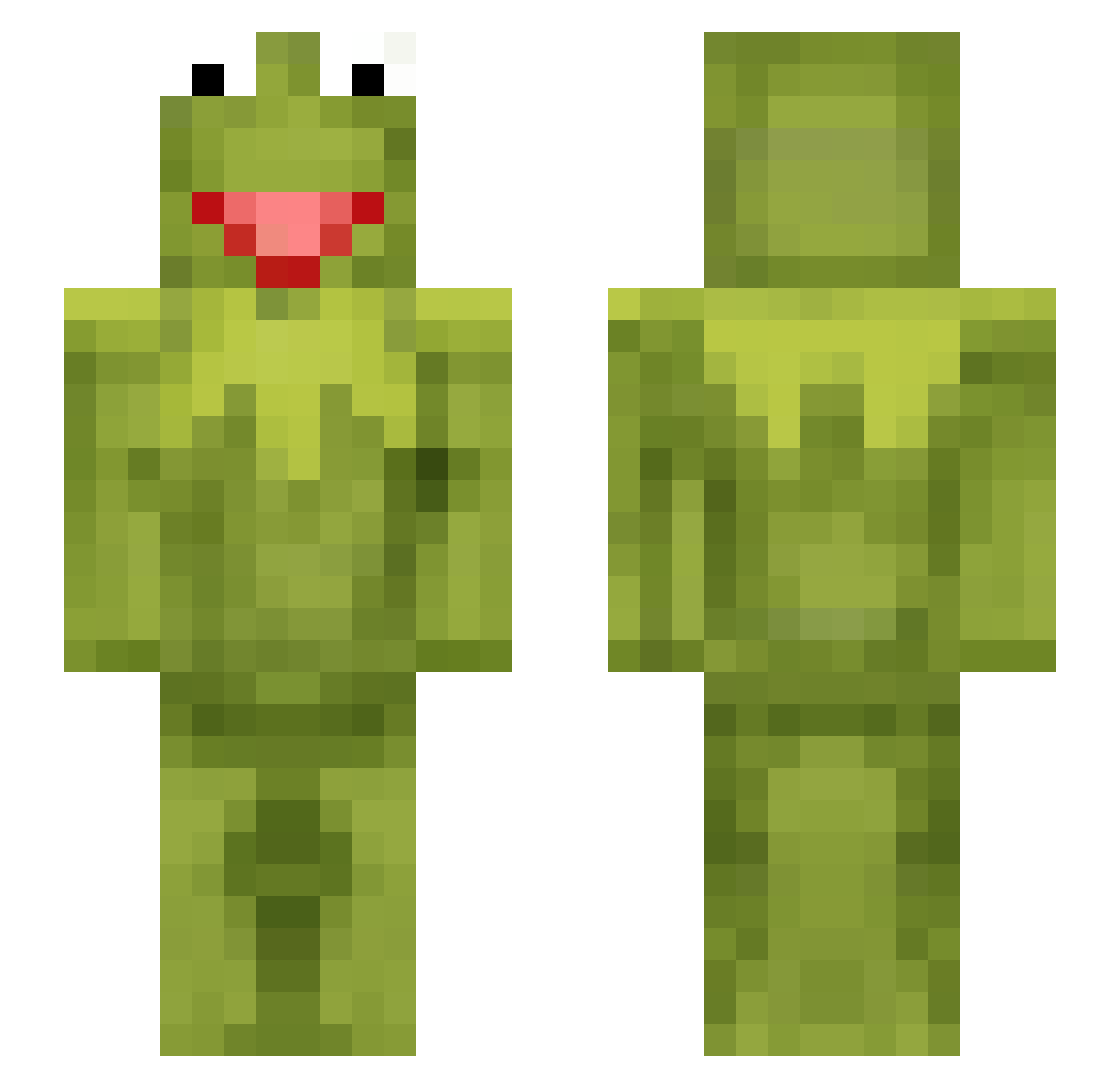 Someone537 Minecraft skin, front and back view