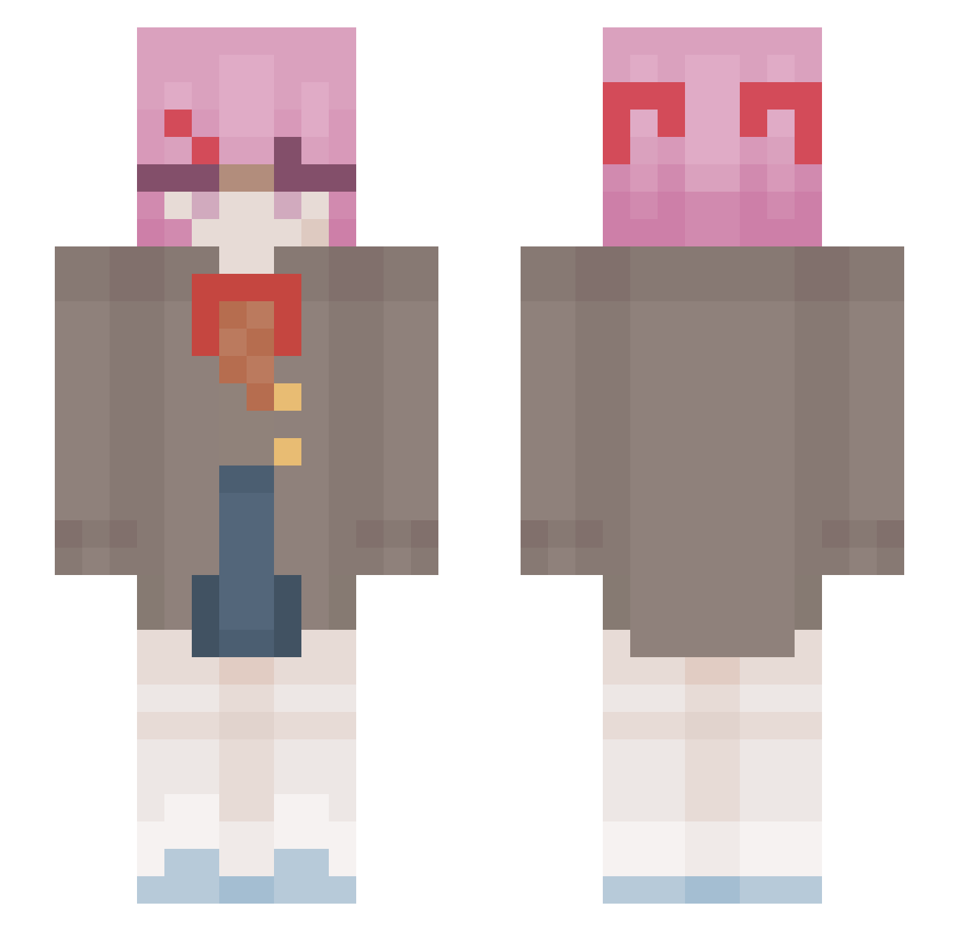 Lucasiano999 Minecraft skin, front and back view