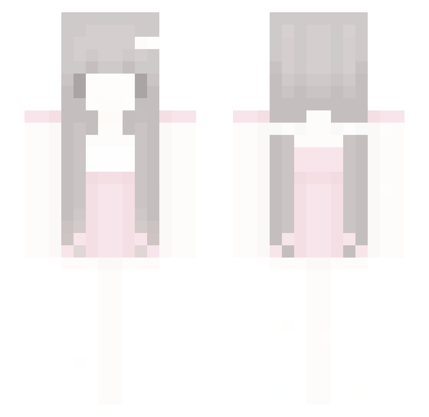 Qqqn_ Minecraft skin, front and back view