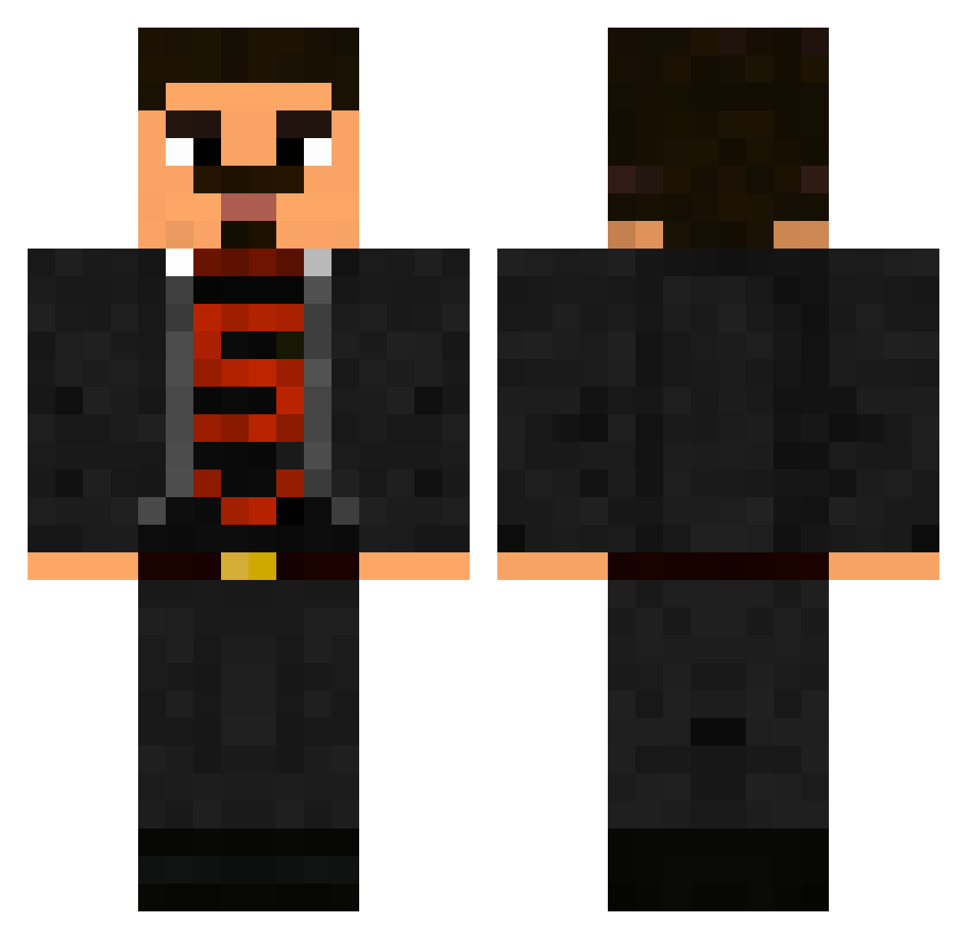 6174604123 Minecraft skin, front and back view