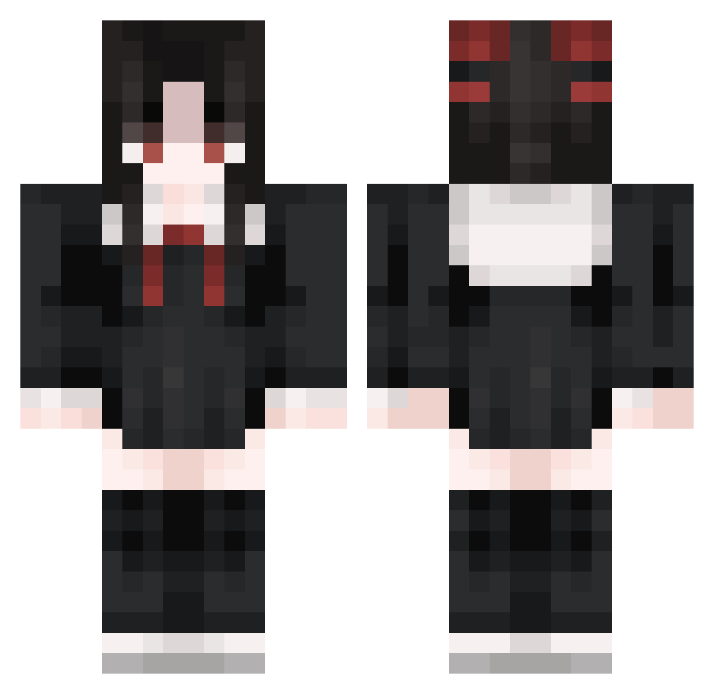 1050ti_i3 Minecraft skin, front and back view