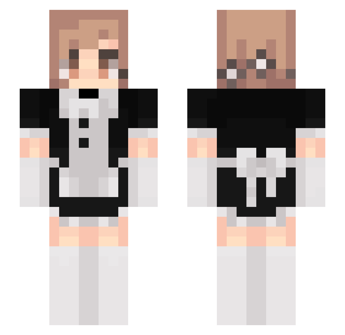 Hm_mm Minecraft skin, front and back view