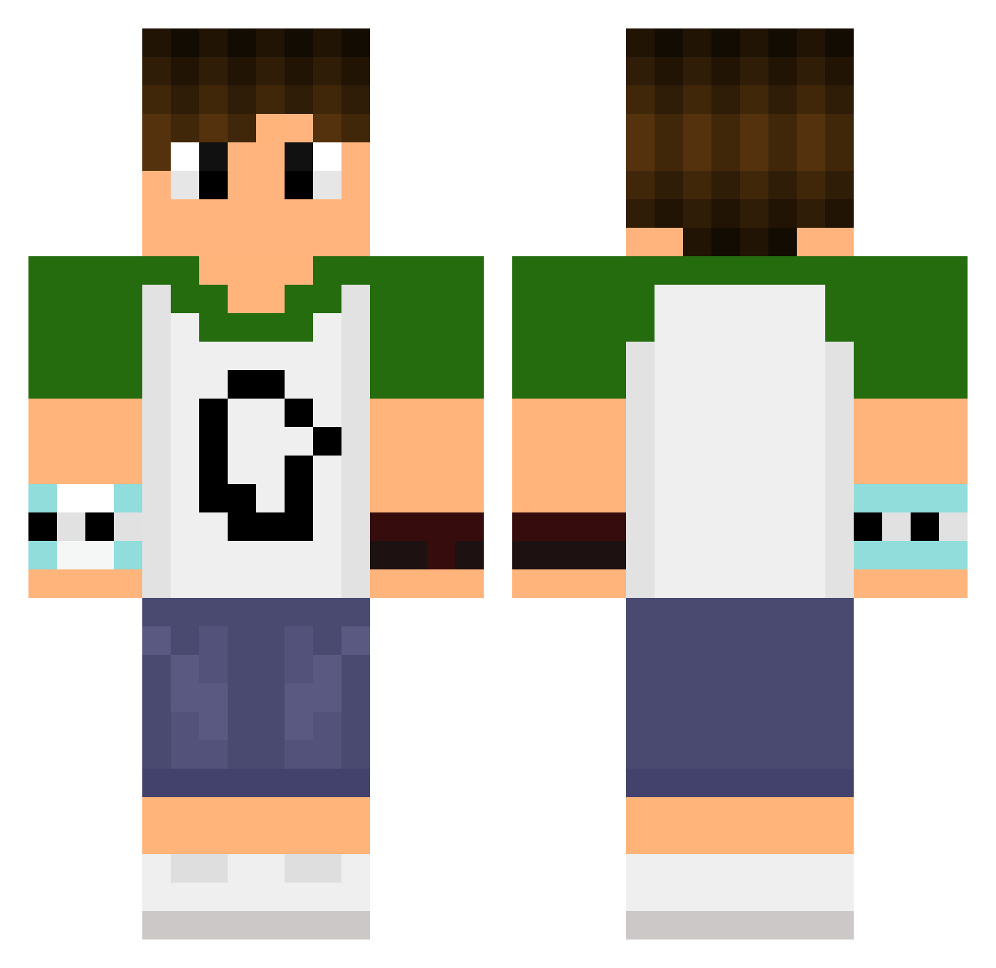Potassiumm_ Minecraft skin, front and back view