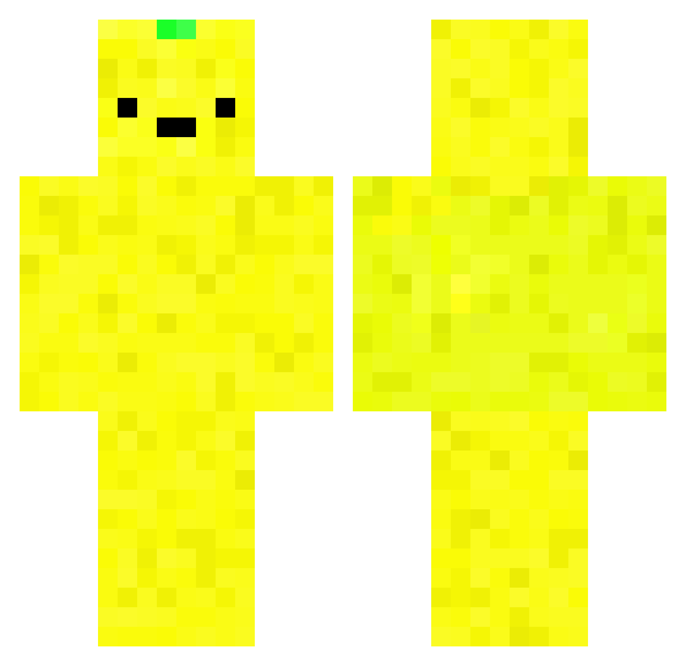 nrsz Minecraft skin, front and back view