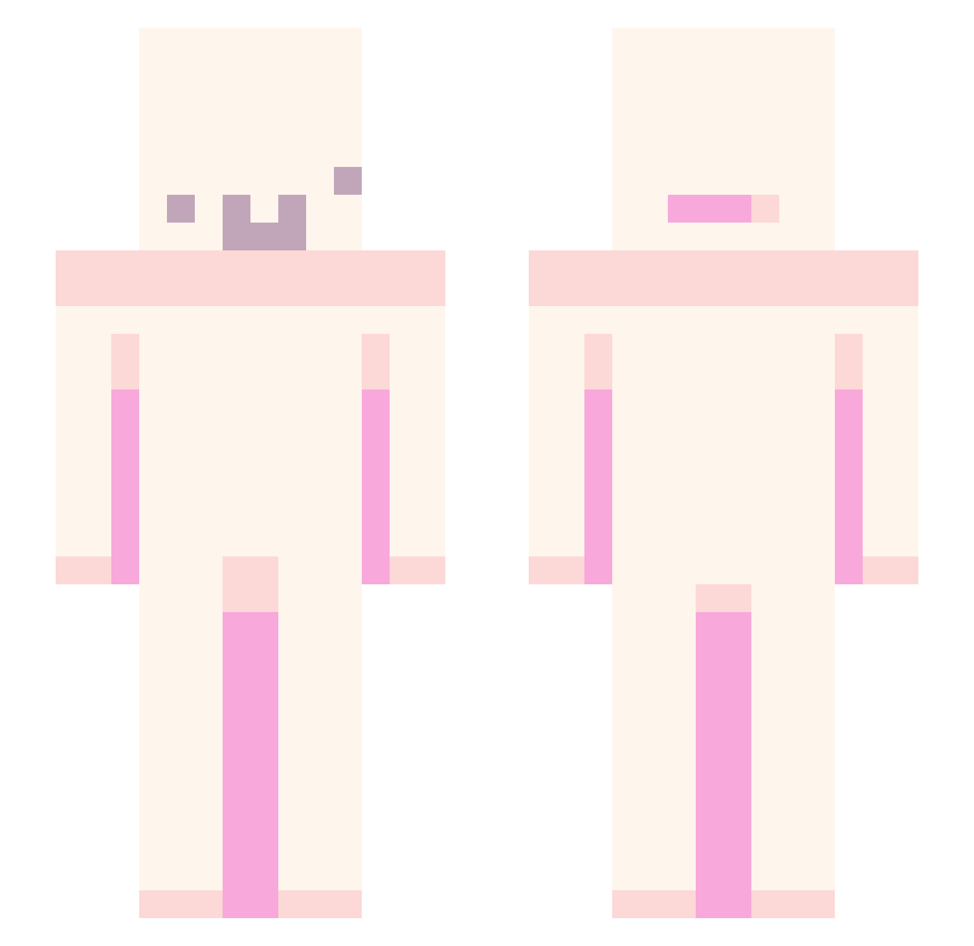 REULISM Minecraft skin, front and back view