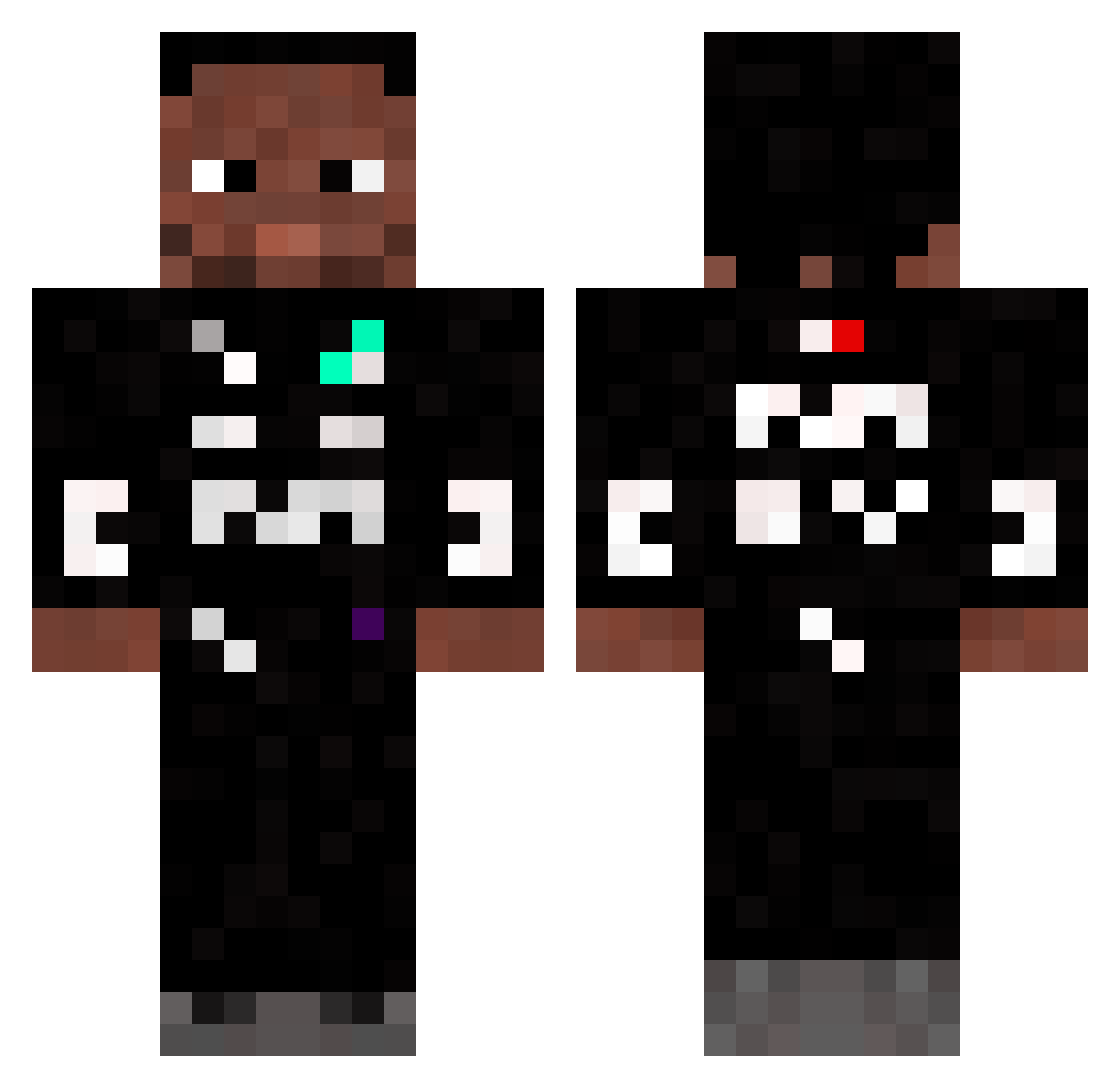 amumbazid Minecraft skin, front and back view
