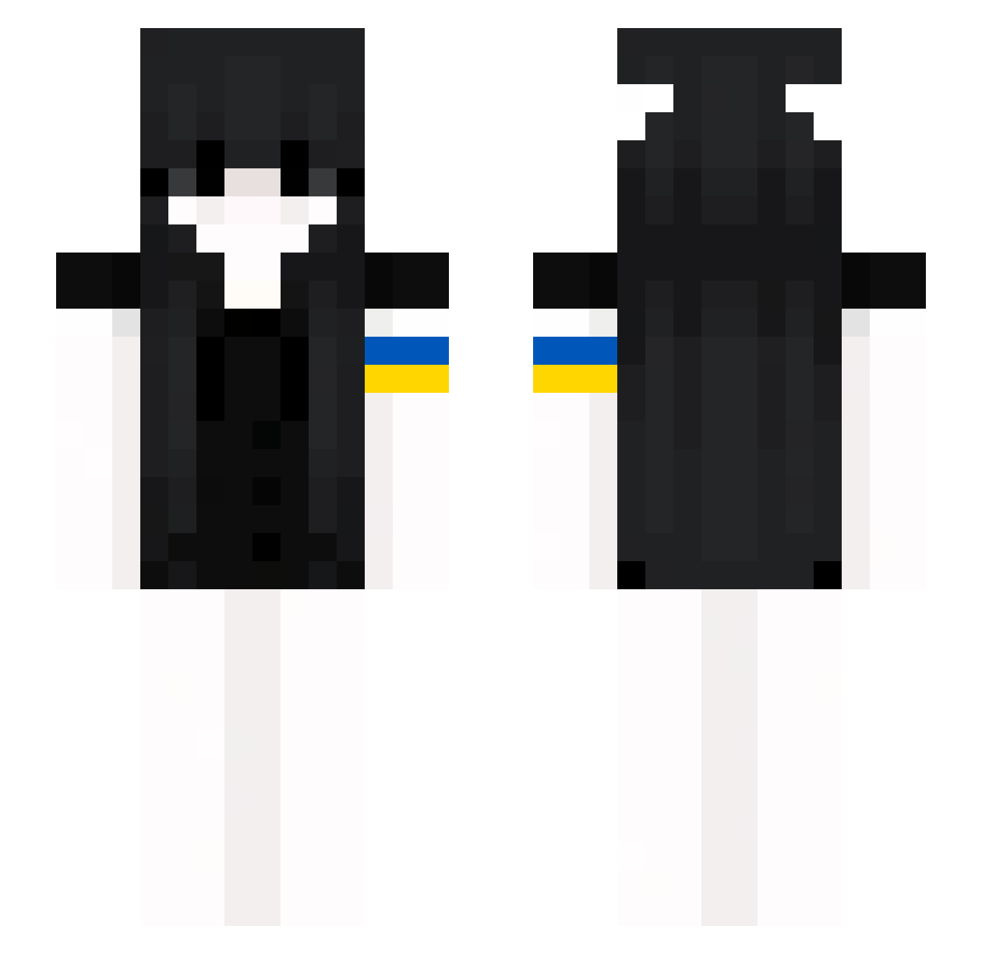 Pucchiaccaa Minecraft skin, front and back view