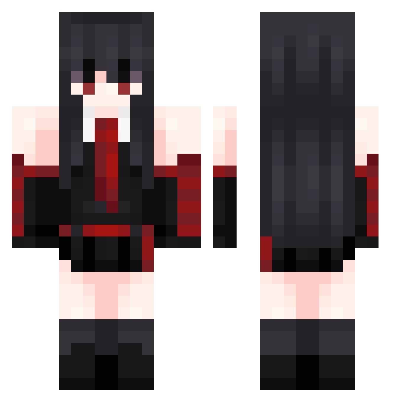 nxthiinn Minecraft skin, front and back view