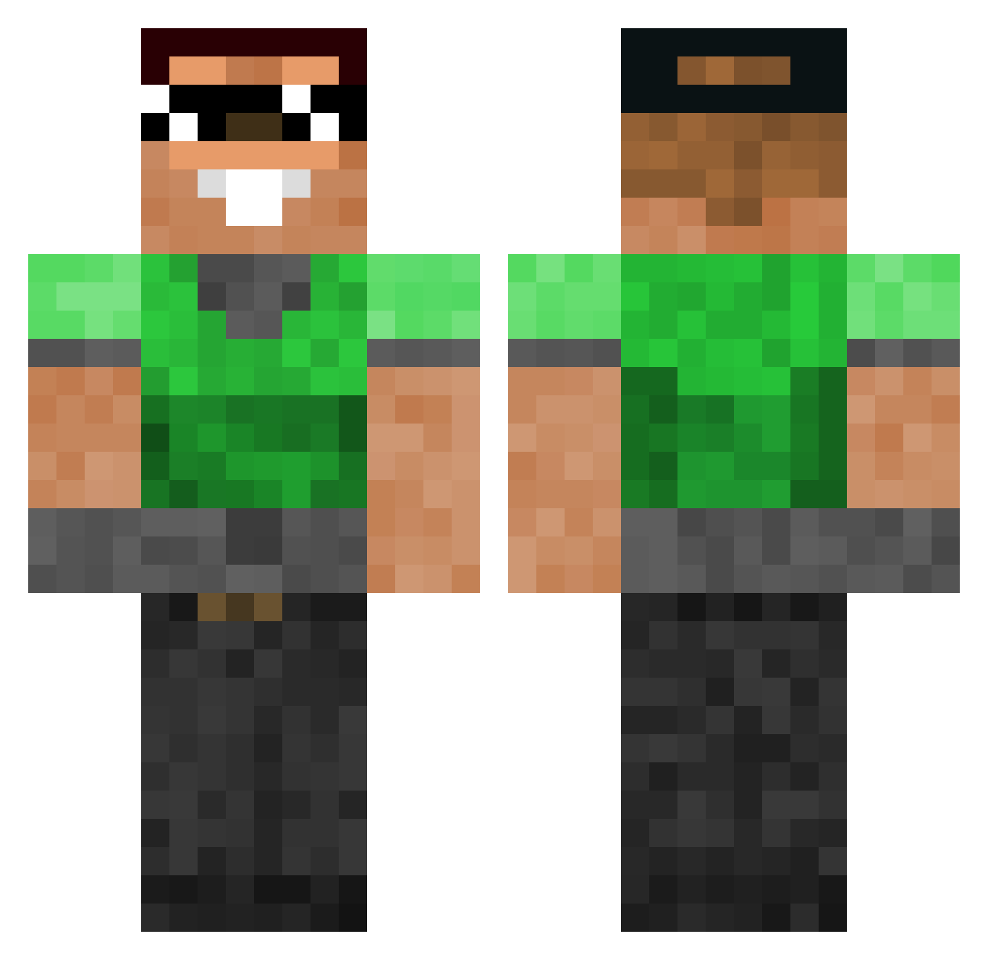 Kaapeli47 Minecraft skin, front and back view