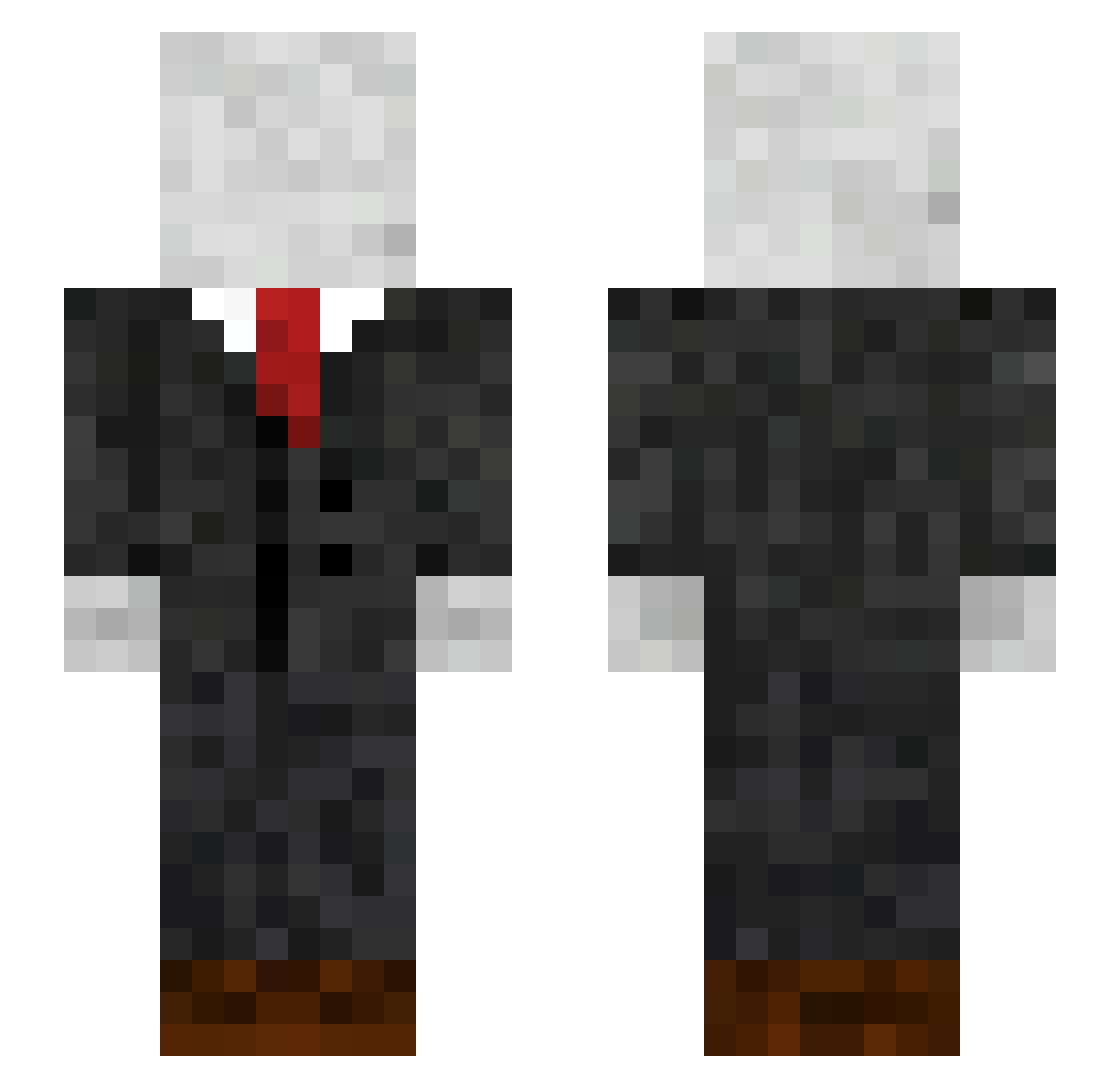 Mad_HXC Minecraft skin, front and back view