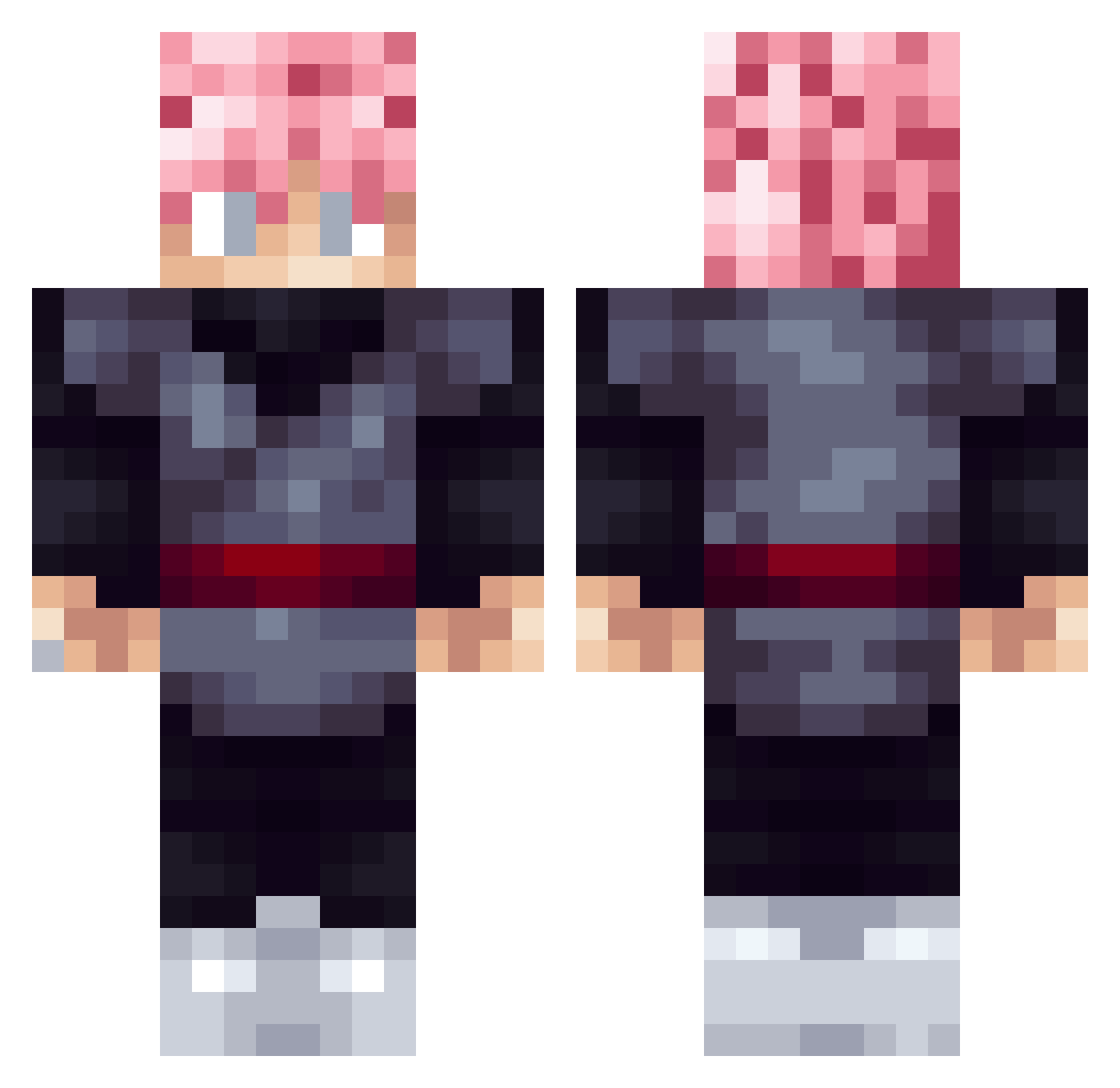 goldenfreedy123 Minecraft skin, front and back view
