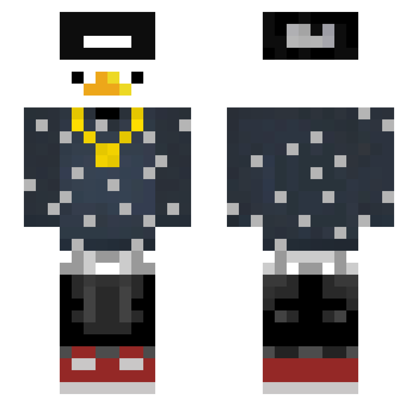 cap1tan420 Minecraft skin, front and back view