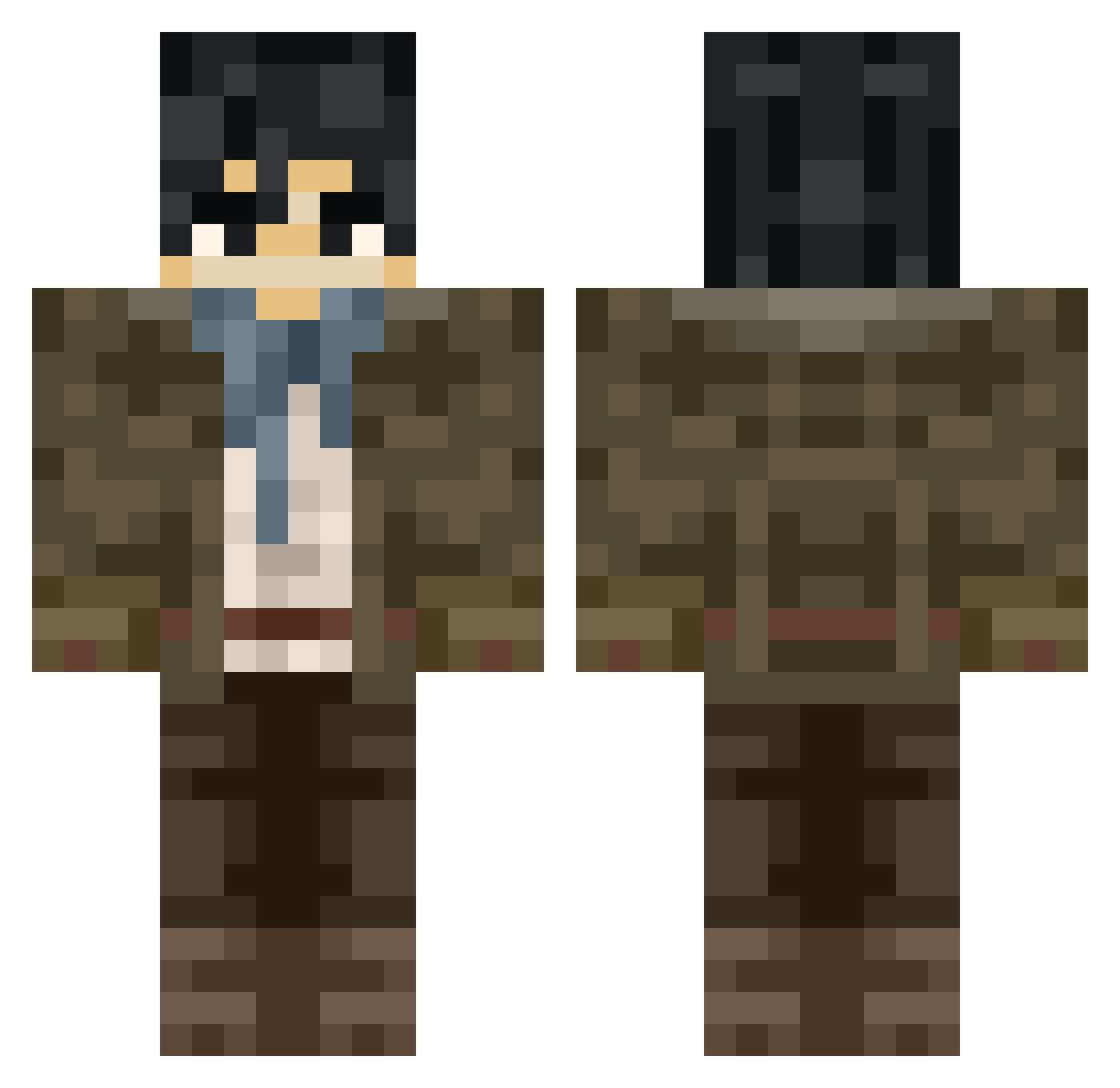 laLear Minecraft skin, front and back view