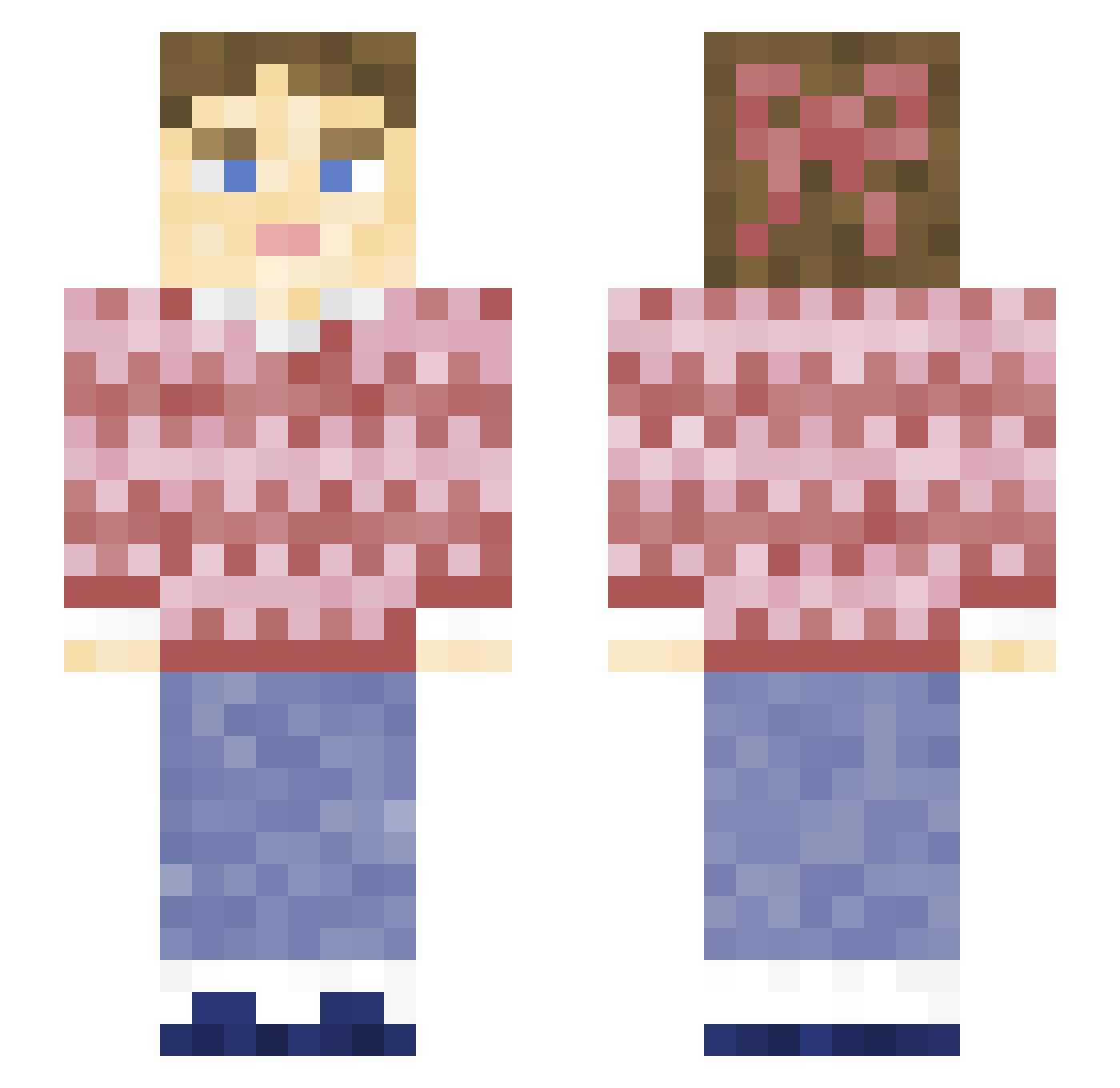 Firelord3798 Minecraft skin, front and back view