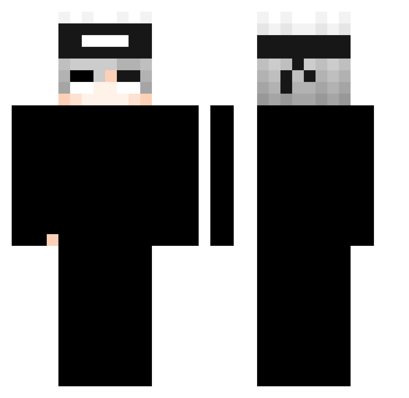 zdarsx Minecraft skin, front and back view