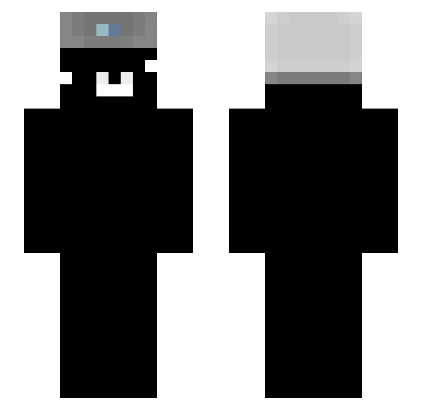 Zutek_Gaming Minecraft skin, front and back view