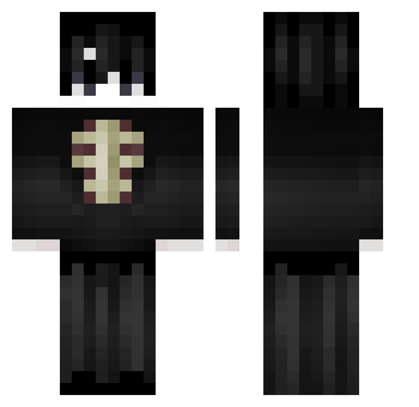 d4iee Minecraft skin, front and back view