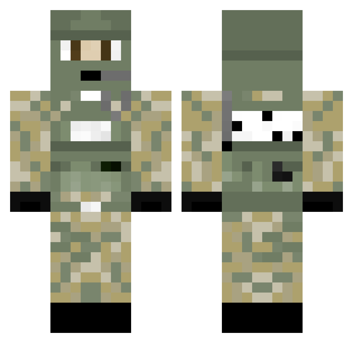 ZoRorodoasfalto Minecraft skin, front and back view