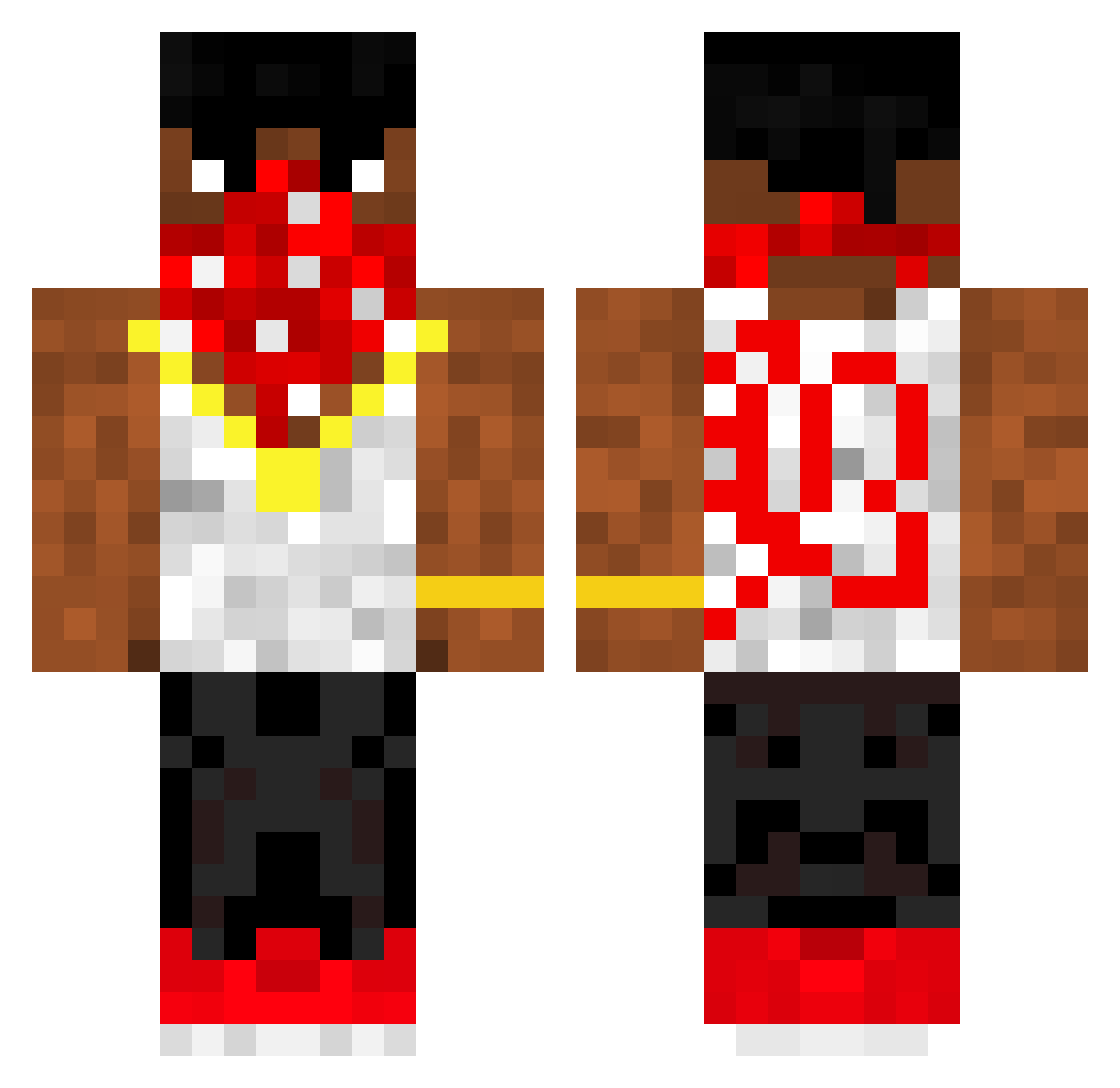 TAVUKGOGSU Minecraft skin, front and back view