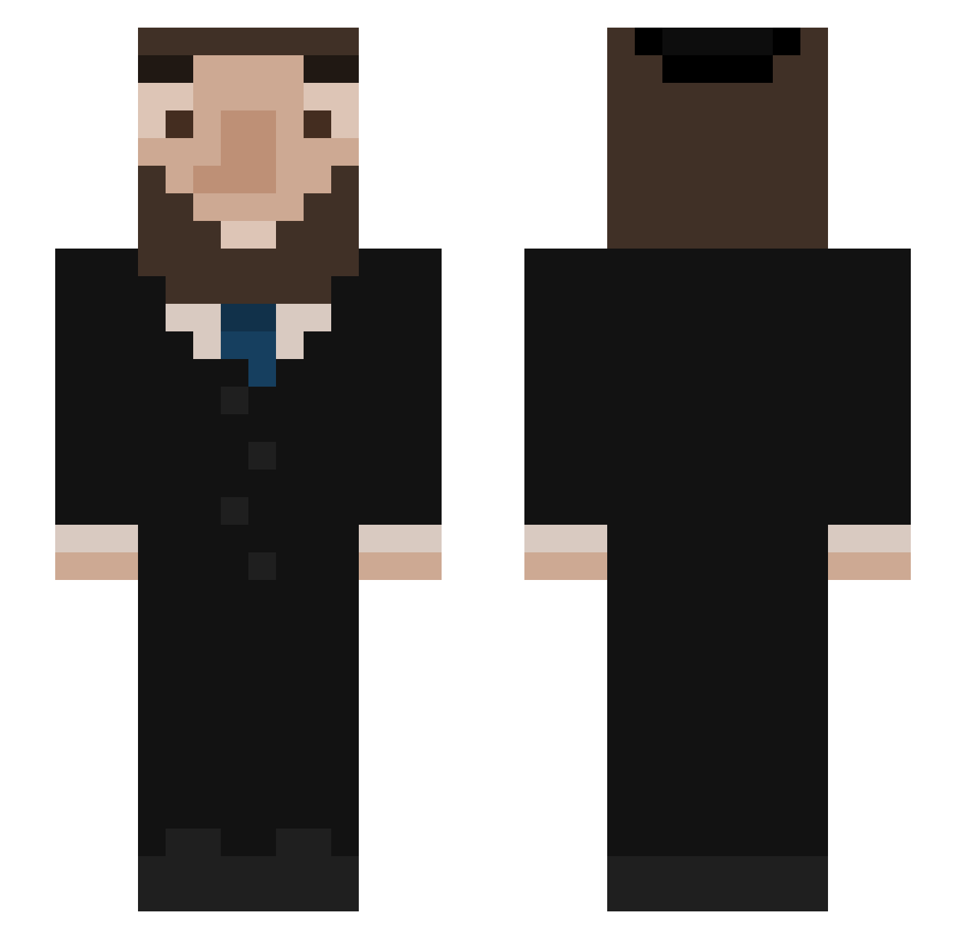 Ghost_Dragon09 Minecraft skin, front and back view