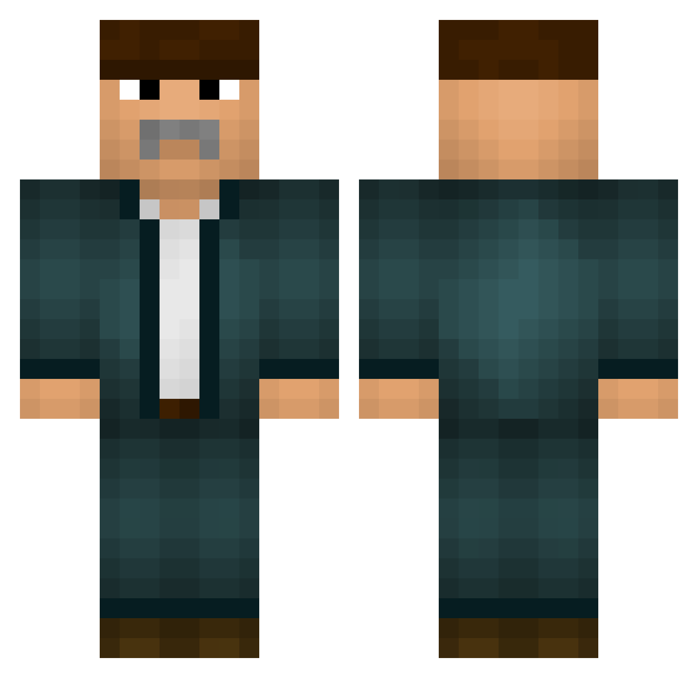 rejoinder Minecraft skin, front and back view