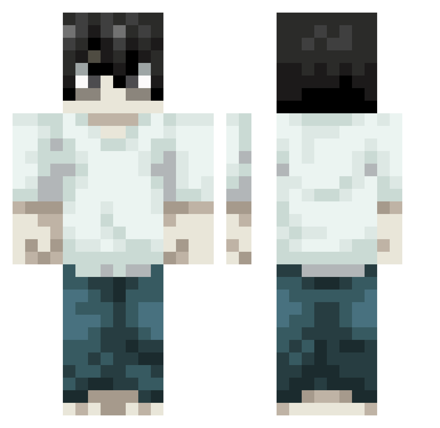Ranveer Minecraft skin, front and back view