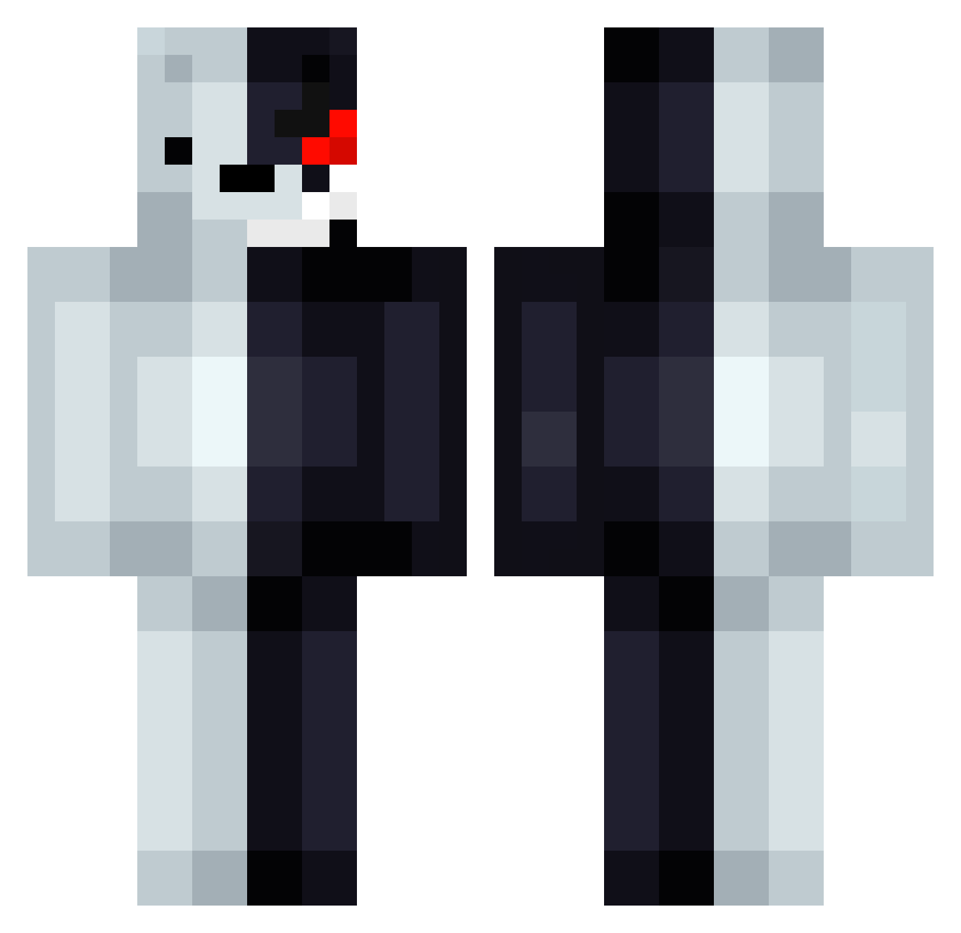 yoojennyy Minecraft skin, front and back view