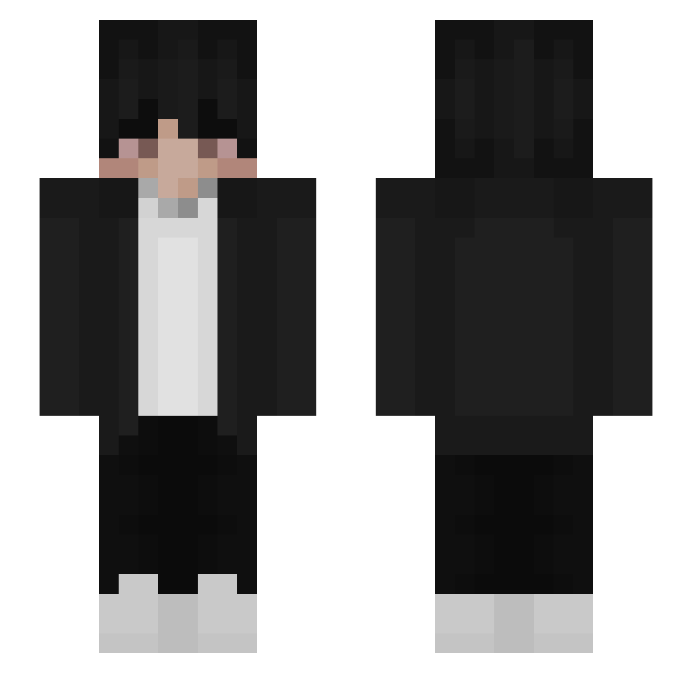 Simp_For_Lejla Minecraft skin, front and back view