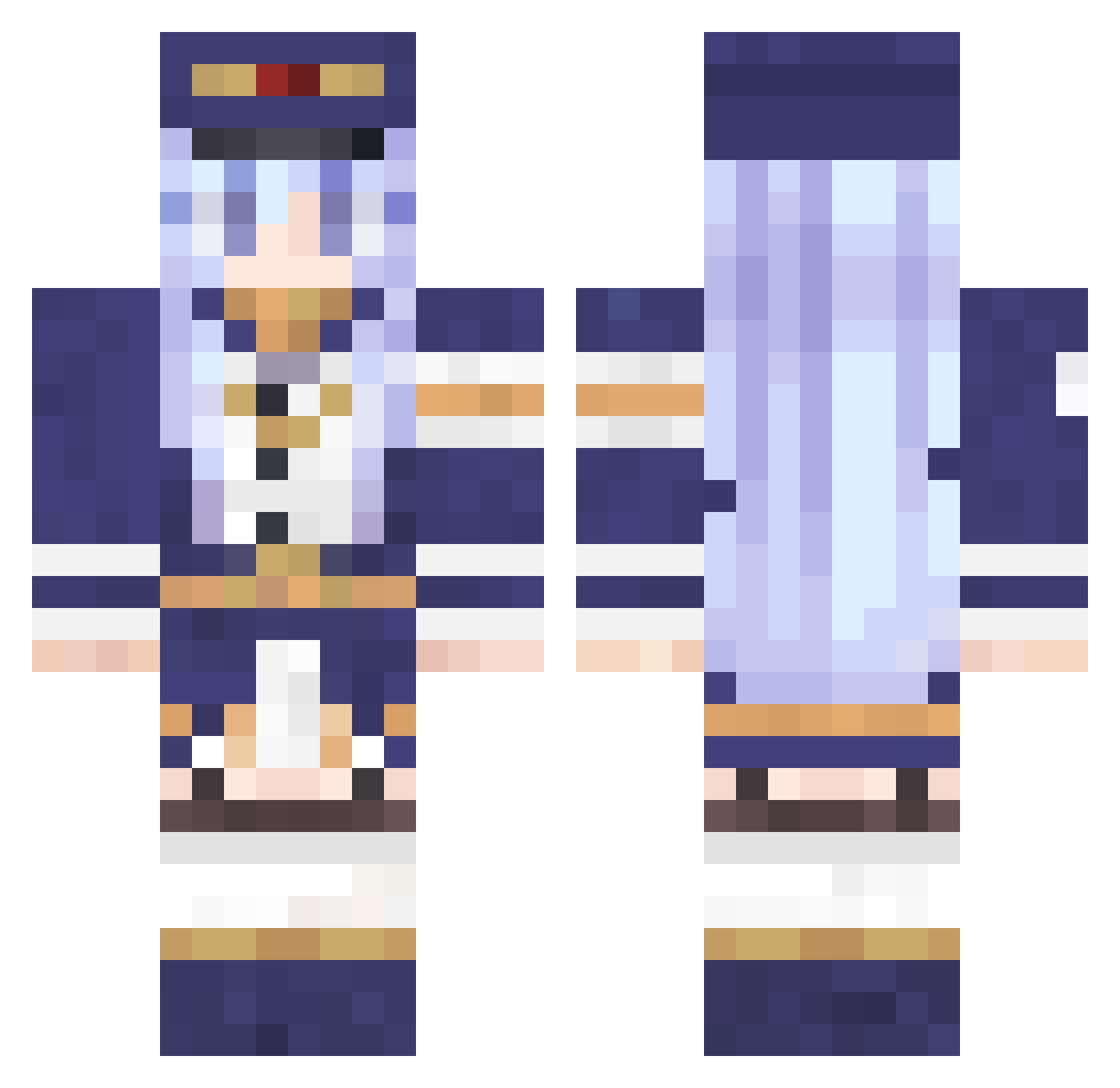 Chenlong_ong Minecraft skin, front and back view
