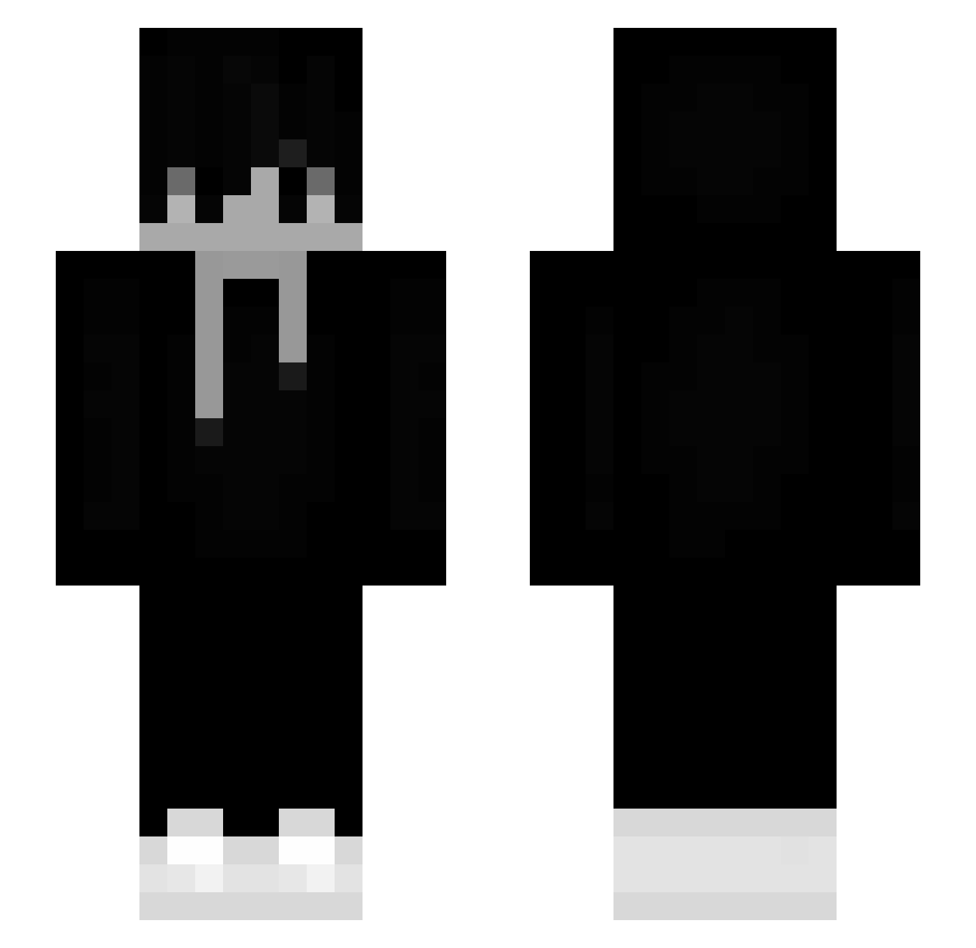 xcamposMC Minecraft skin, front and back view