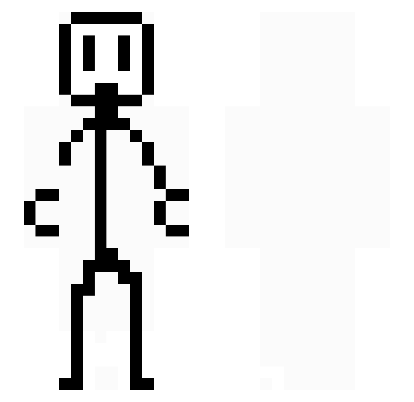 Stickle_ Minecraft skin, front and back view