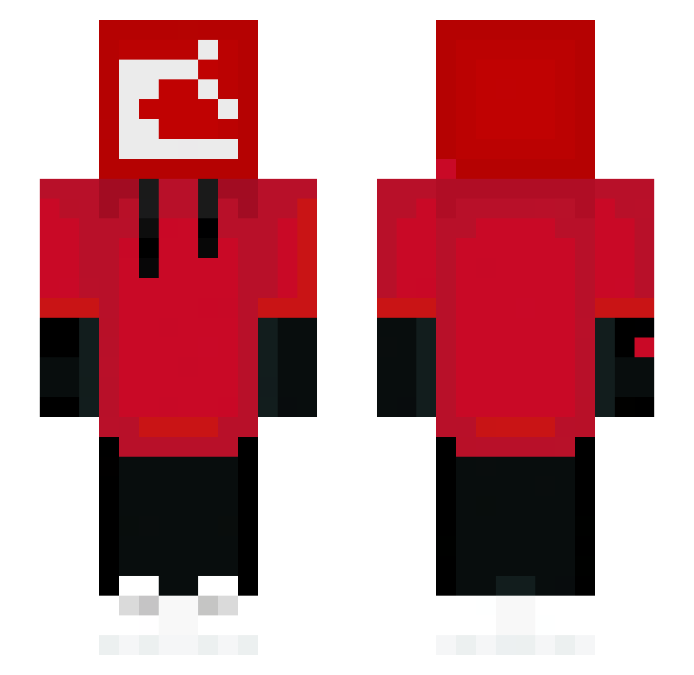 SlyZe23 Minecraft skin, front and back view