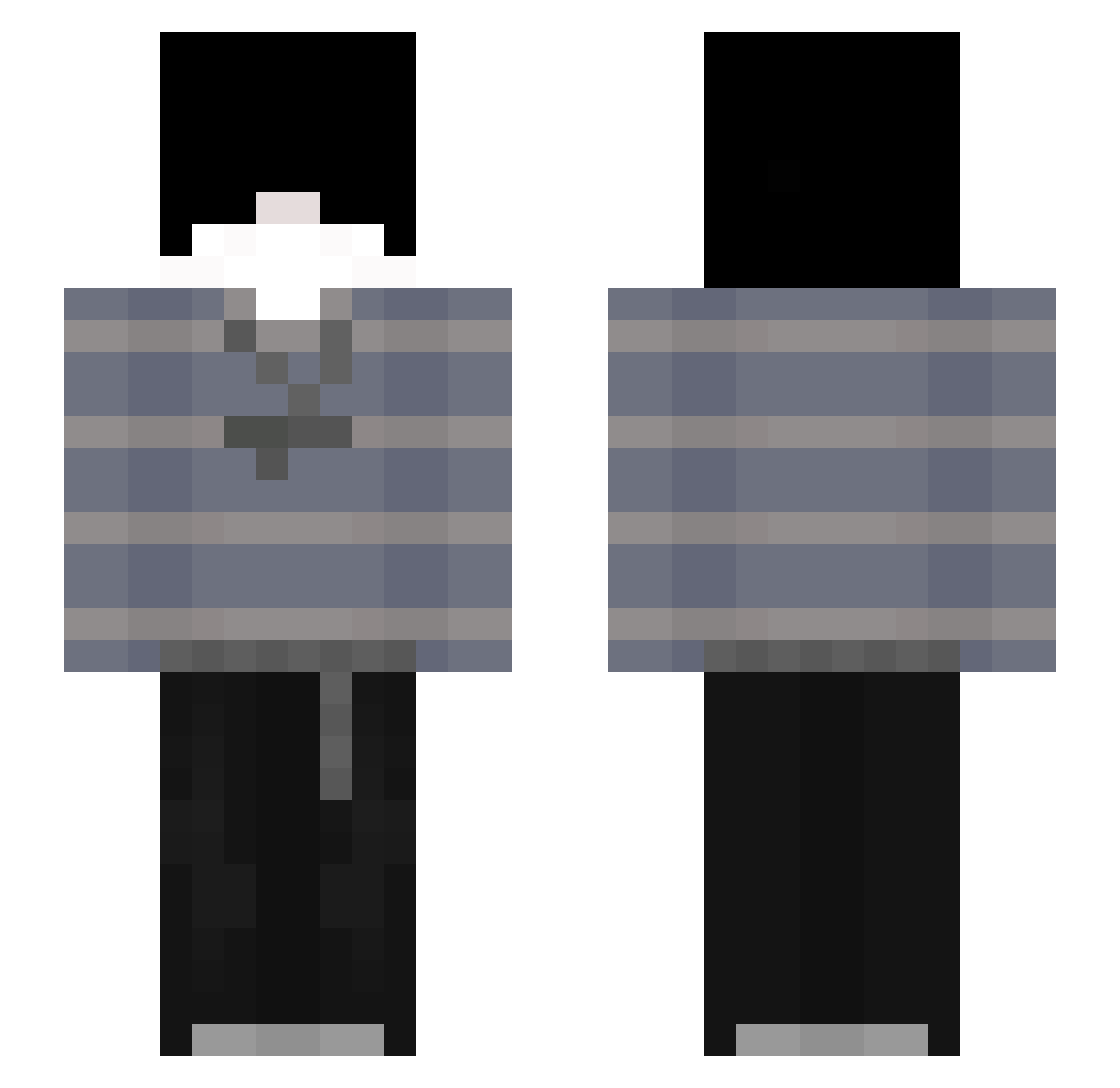 4S20 Minecraft skin, front and back view