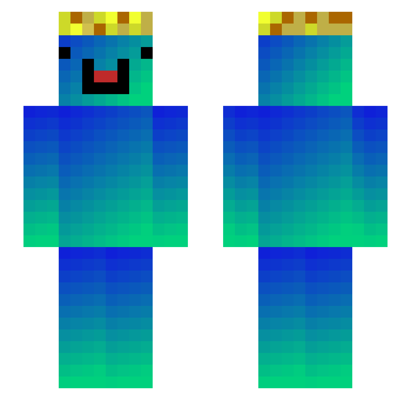 next_level_kelb Minecraft skin, front and back view
