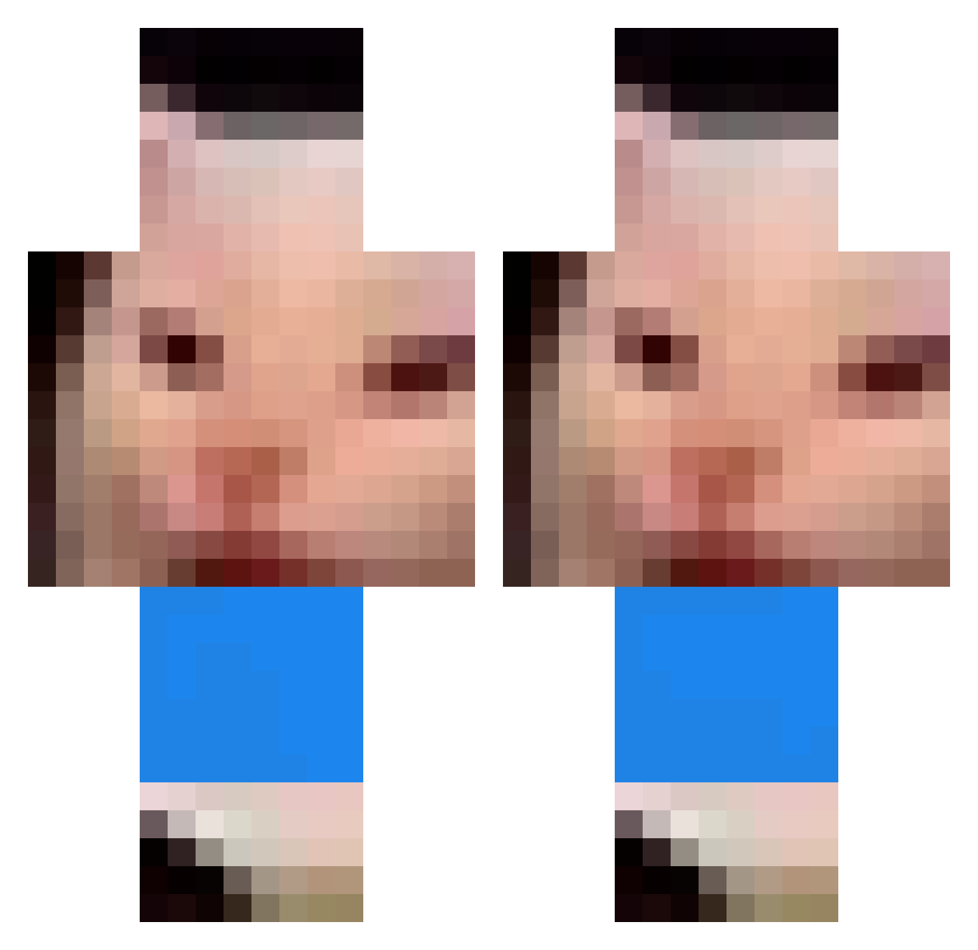 felixf88 Minecraft skin, front and back view