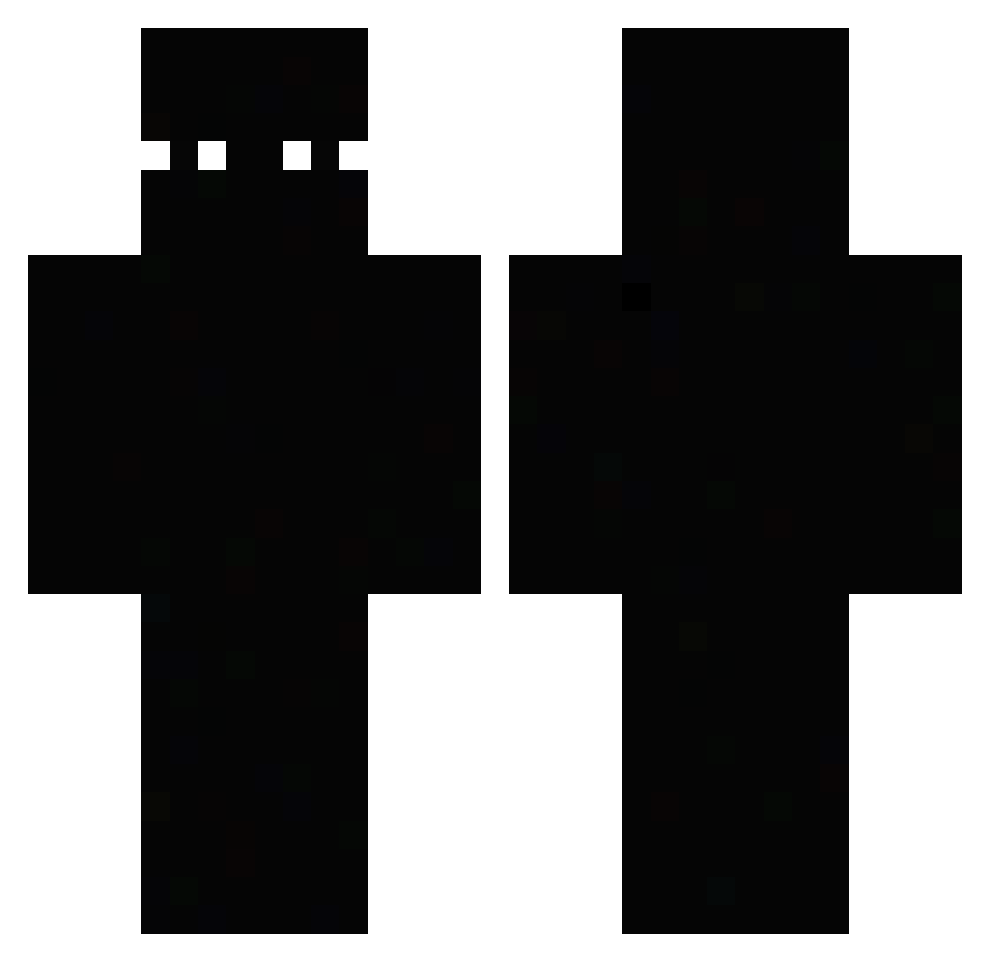 Yopizzaa Minecraft skin, front and back view
