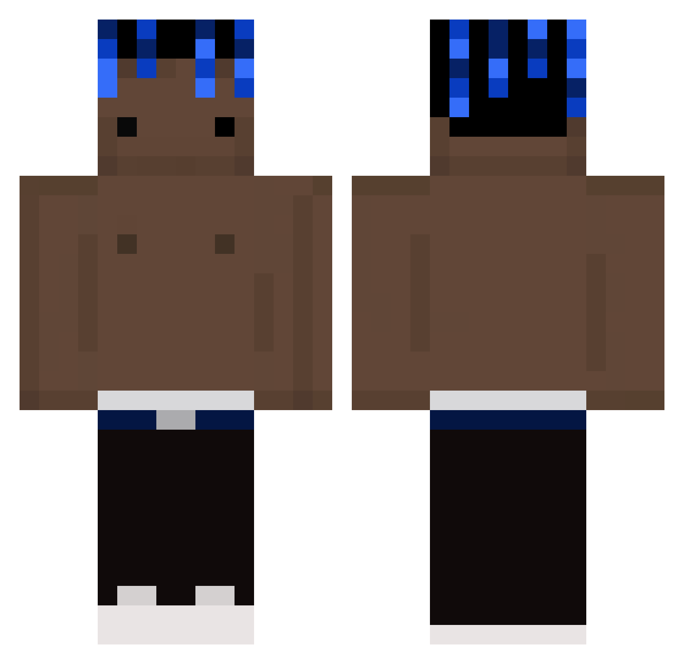 debilek15 Minecraft skin, front and back view