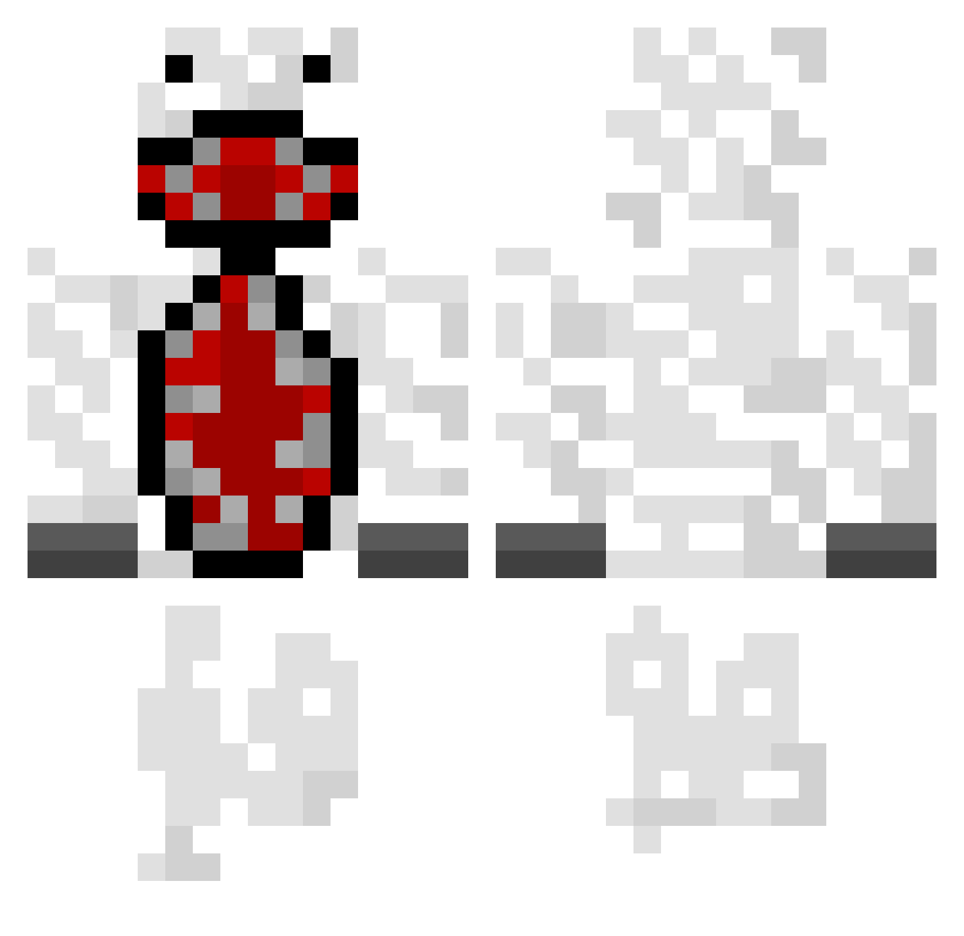 mine3035 Minecraft skin, front and back view