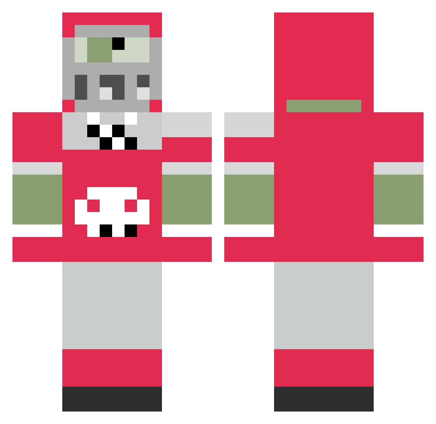 Corn_Flakes1000 Minecraft skin, front and back view