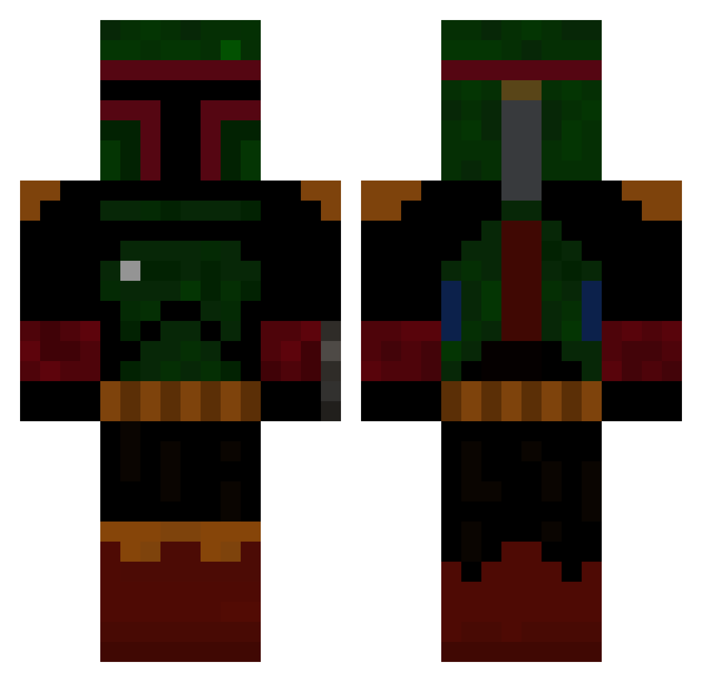 DanThePizzaMan_ Minecraft skin, front and back view