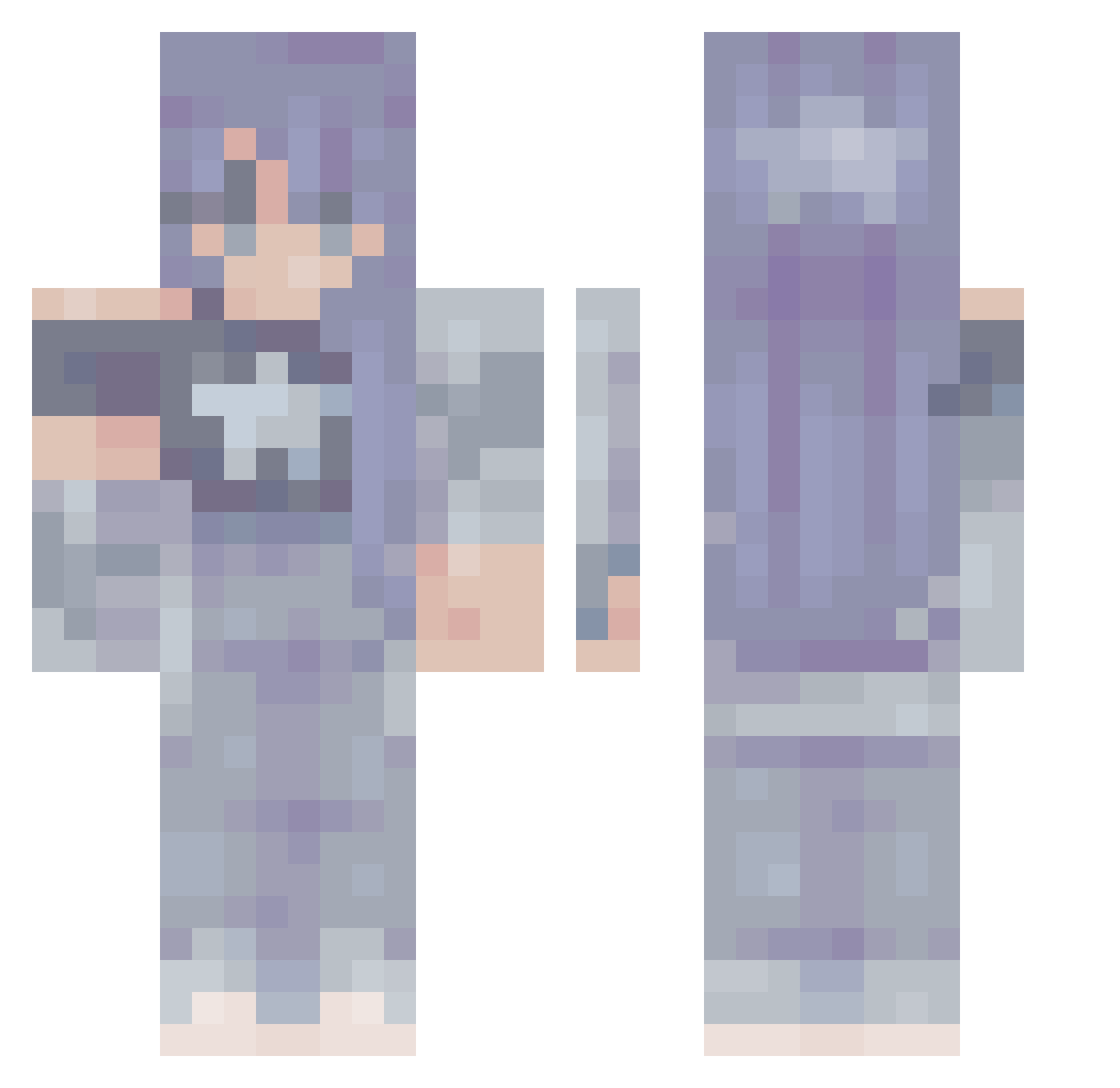 stephanfx Minecraft skin, front and back view