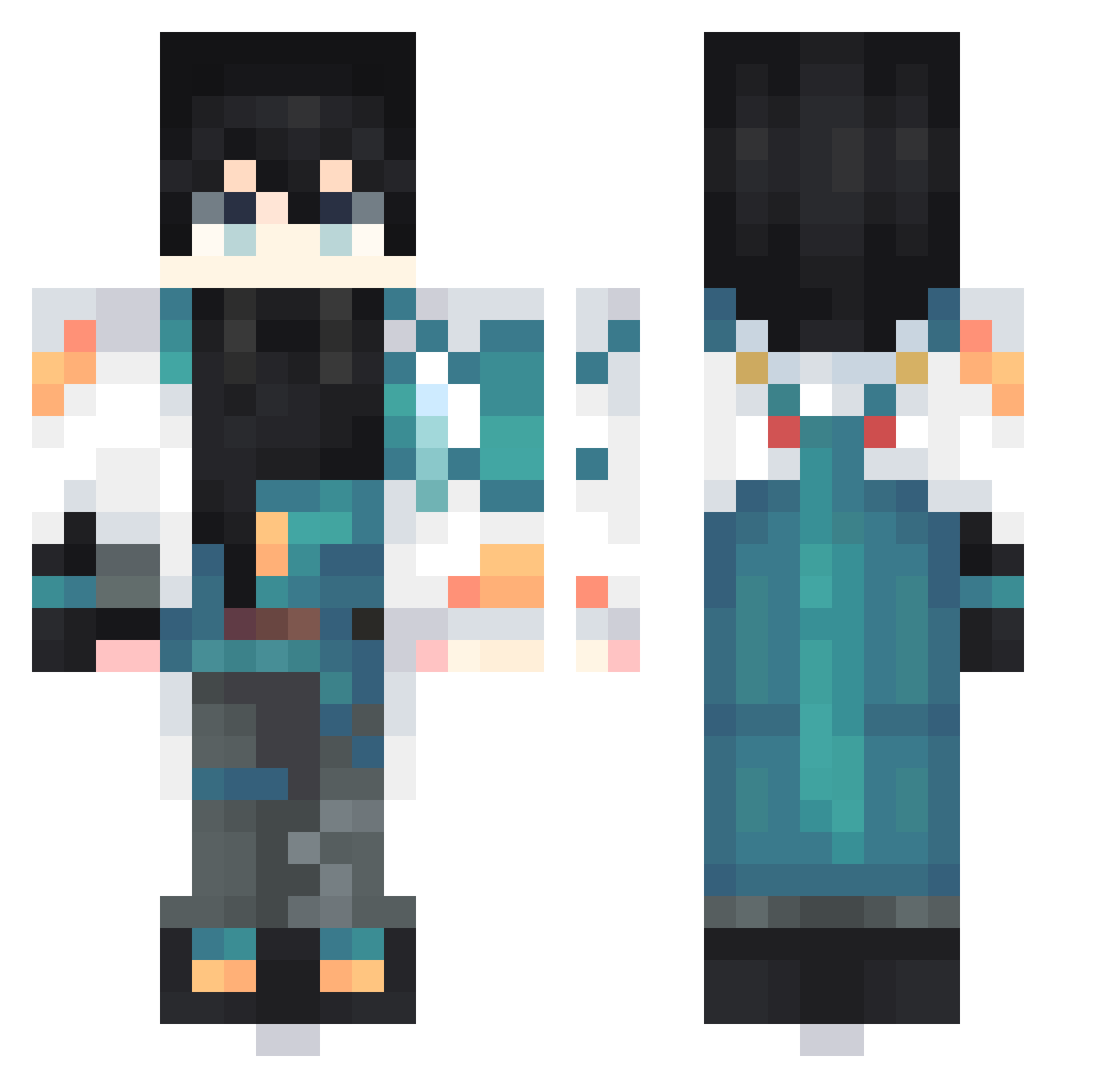 x__Zeus__x Minecraft skin, front and back view